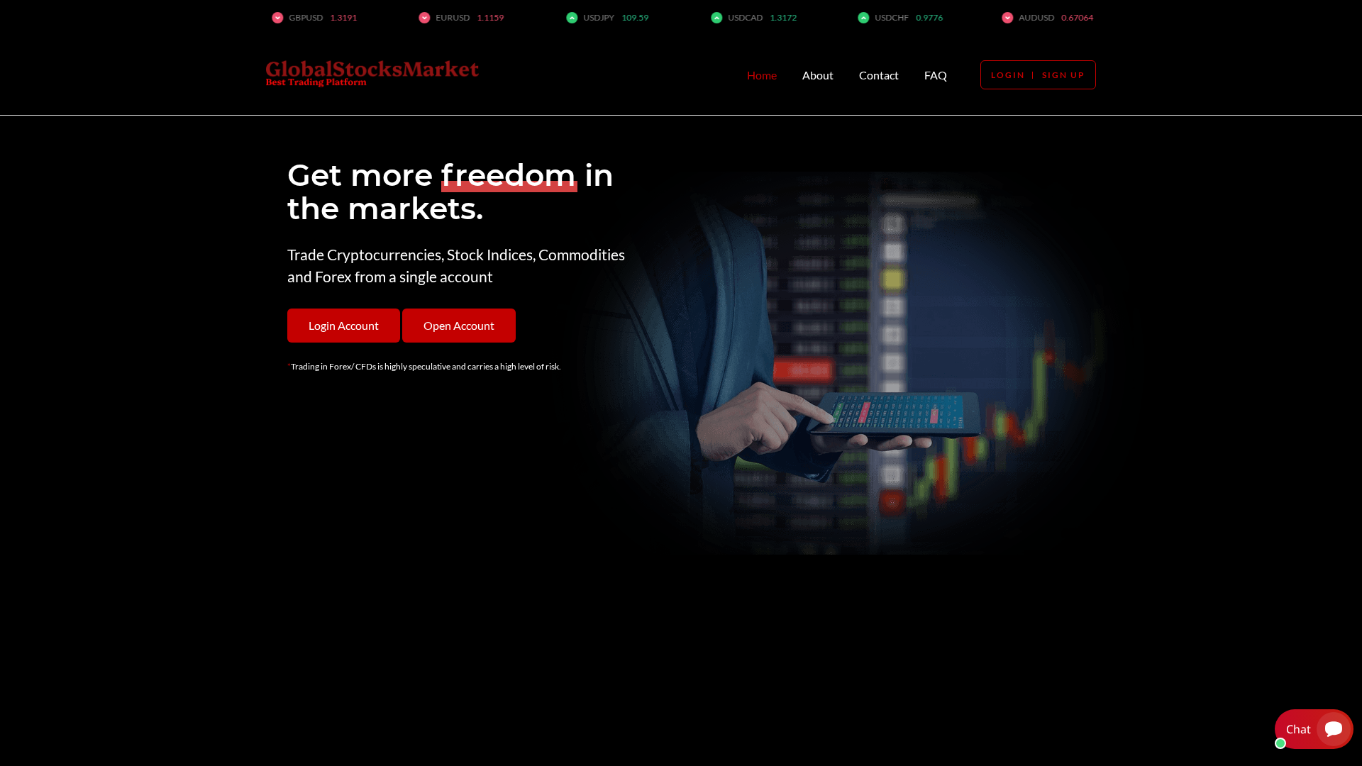 Screenshot of globalstocksmartet.info