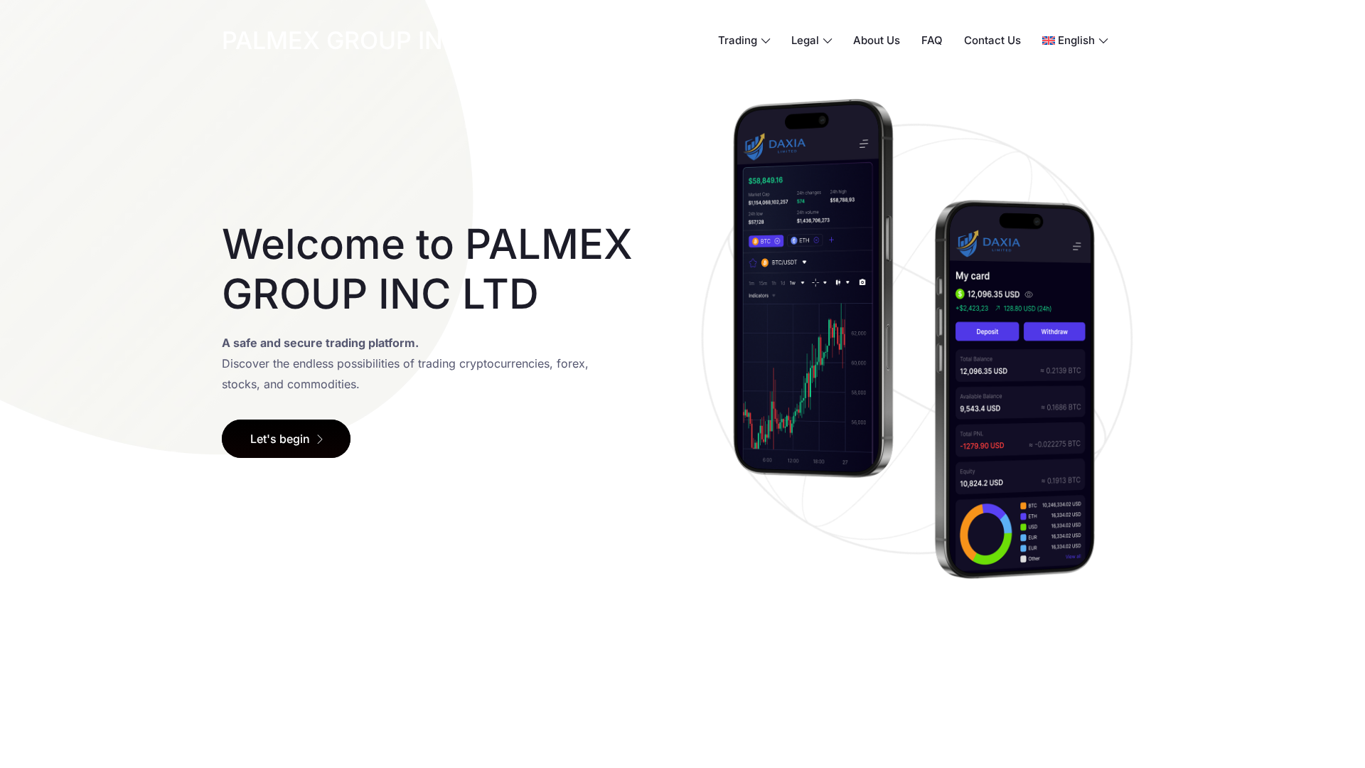 Screenshot of palmexltd.com