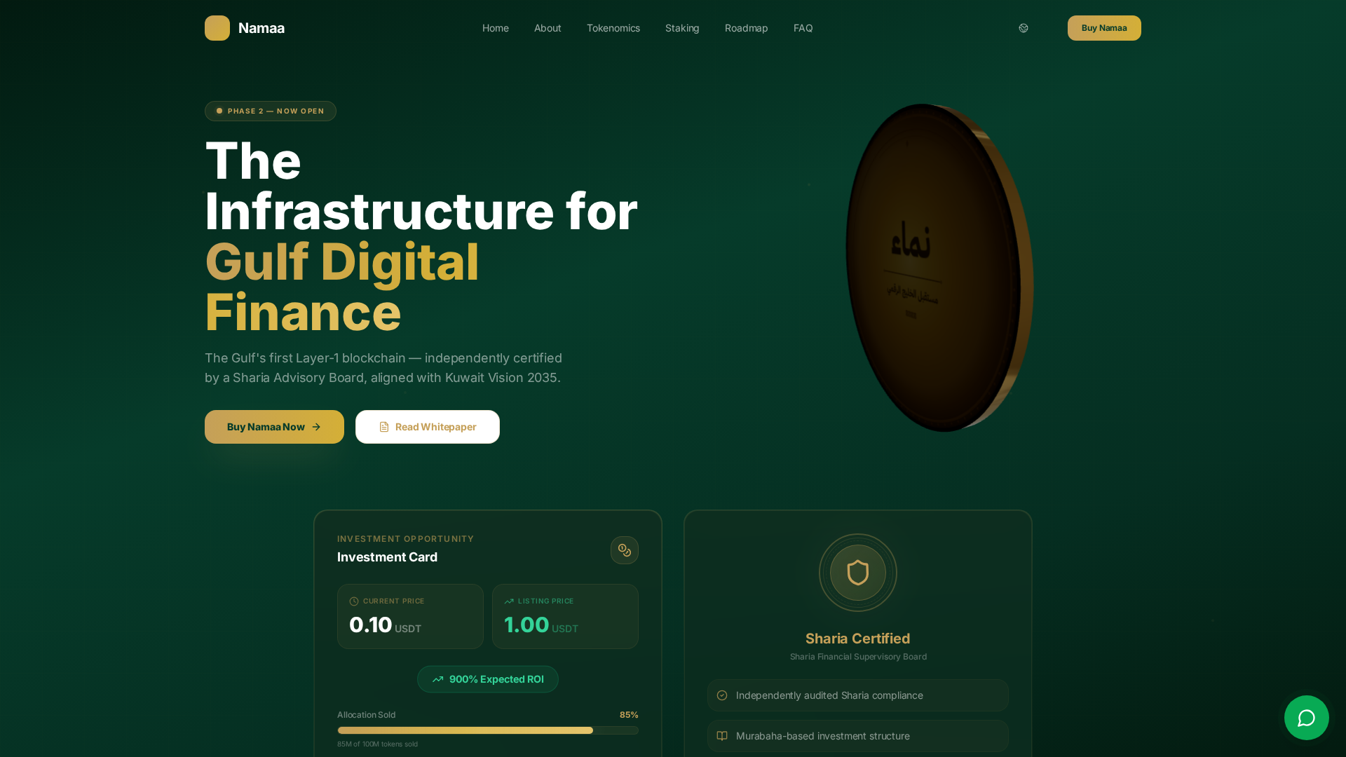 Screenshot of namaa-ai.org