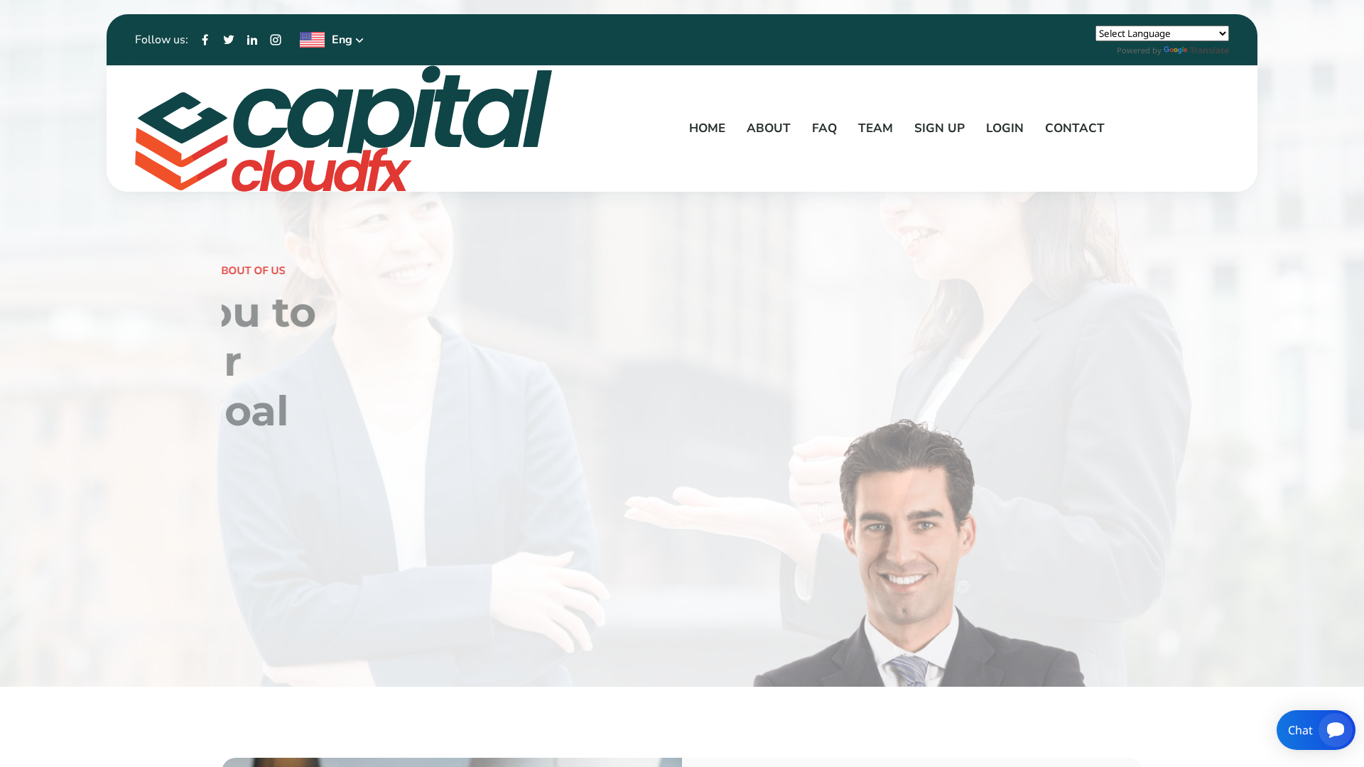 Screenshot of capitalcloudfx.com