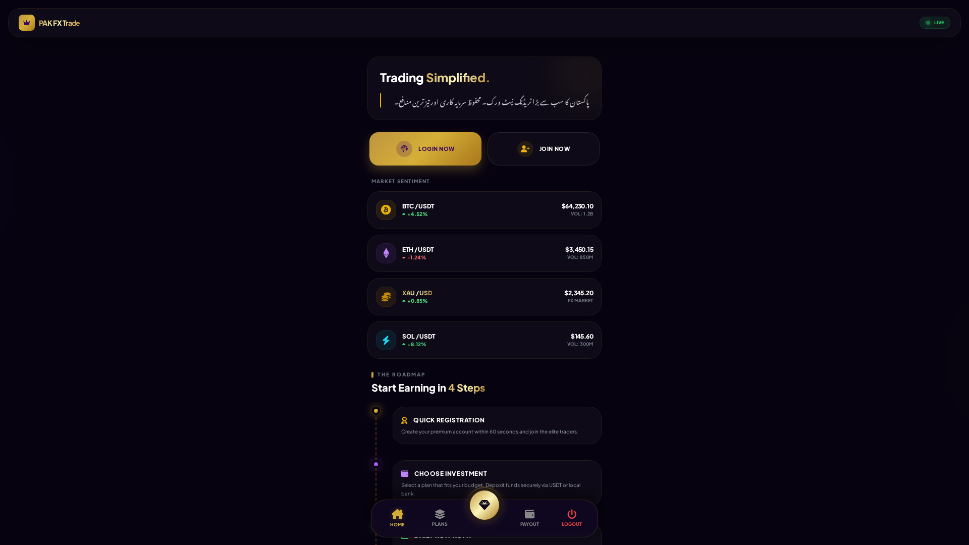 Screenshot of pak-fx-traders.top