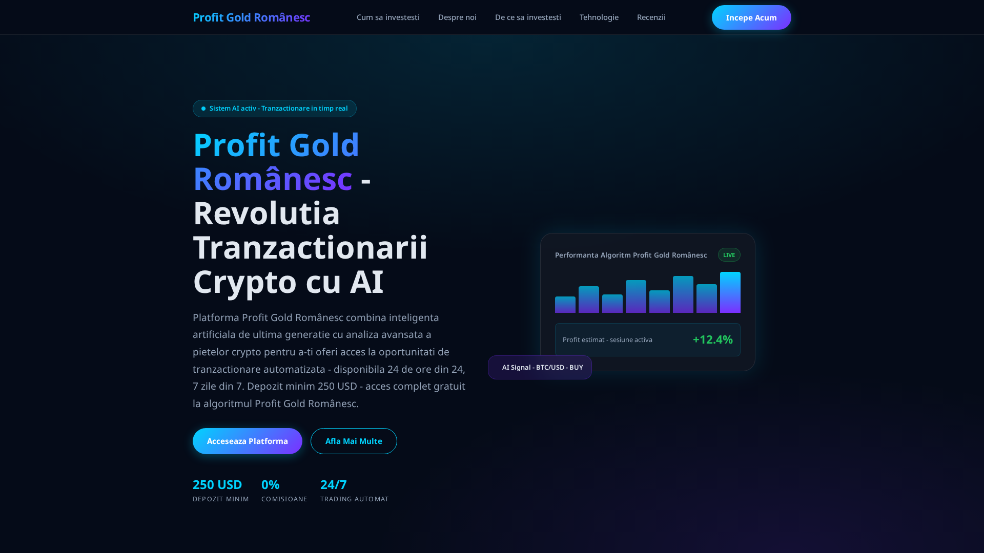 Screenshot of profitgoldromanesc-official.com