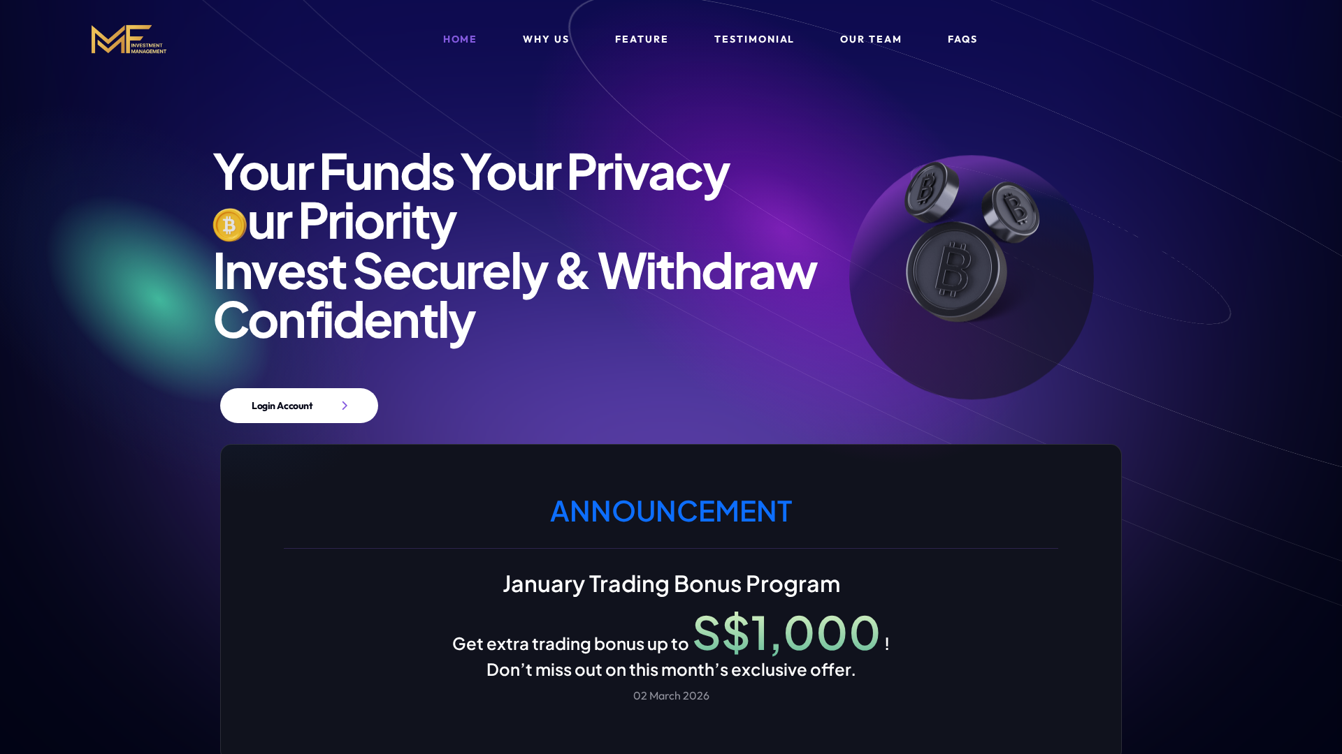 Screenshot of metafundmanagement.com