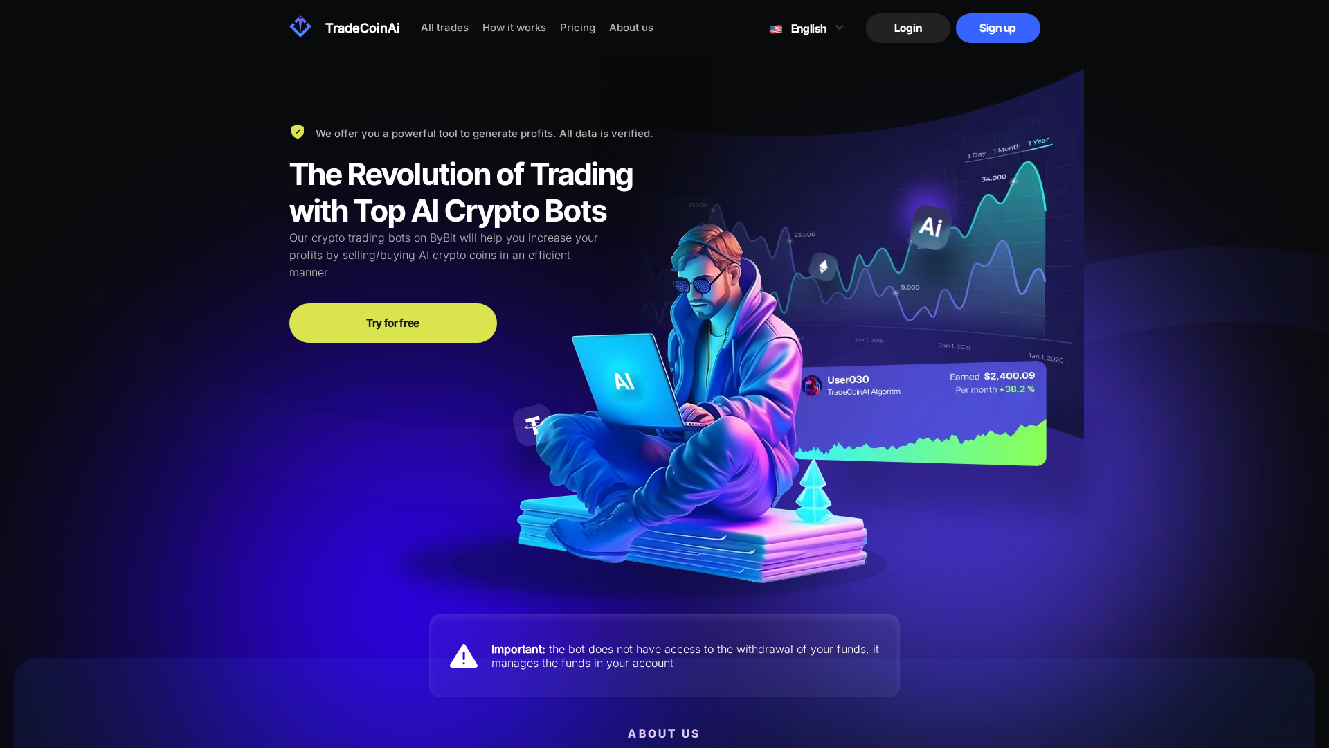 Screenshot of tradecoin.qteam.dev
