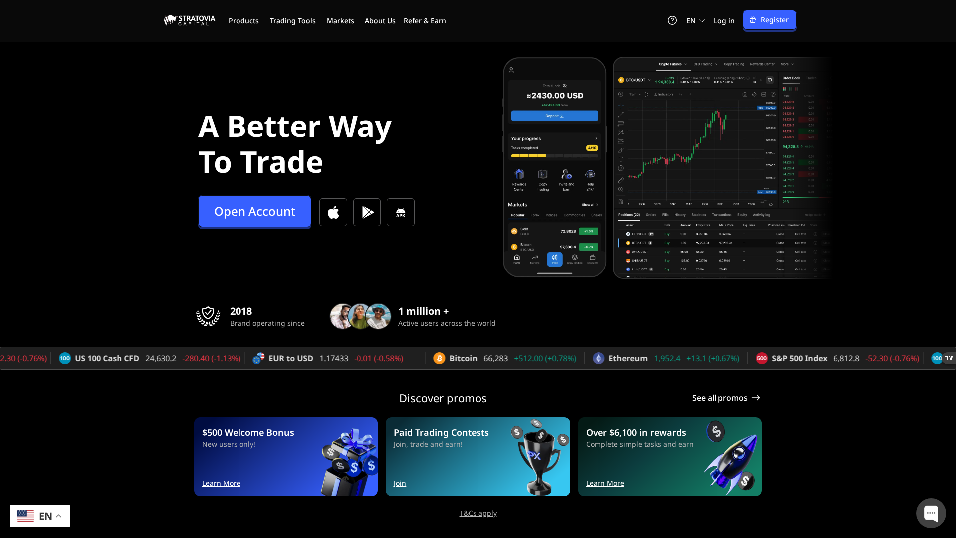 Screenshot of bitcoretrades.com