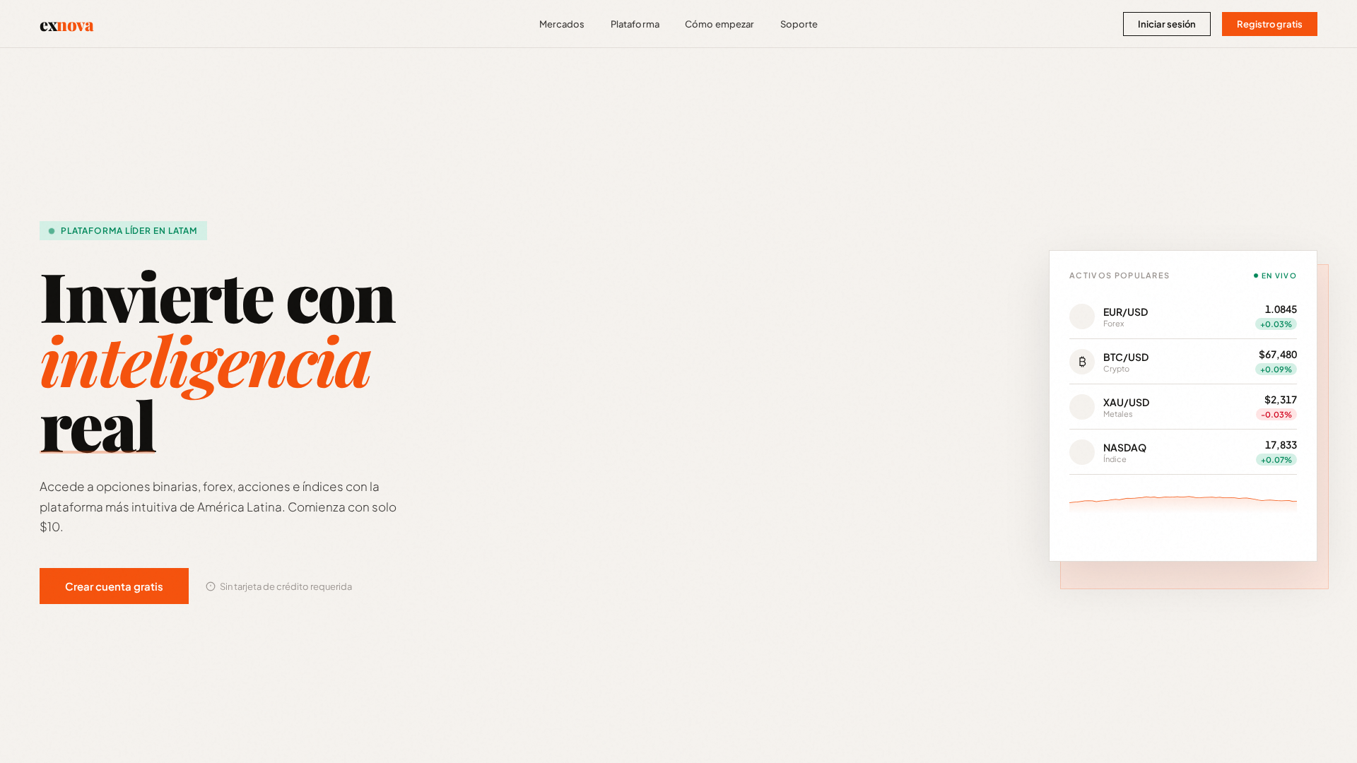 Screenshot of exnova.lat