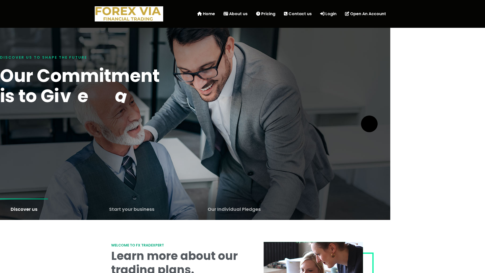 Screenshot of forexvia.com