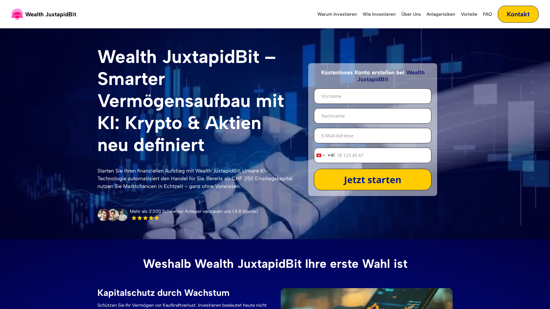 Screenshot of wealthjuxtapidbitai.ch