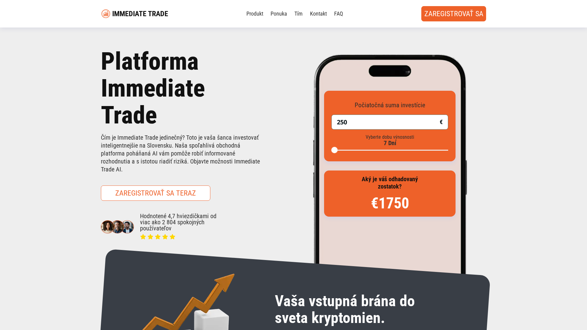 Screenshot of immediatetrade-ai.com