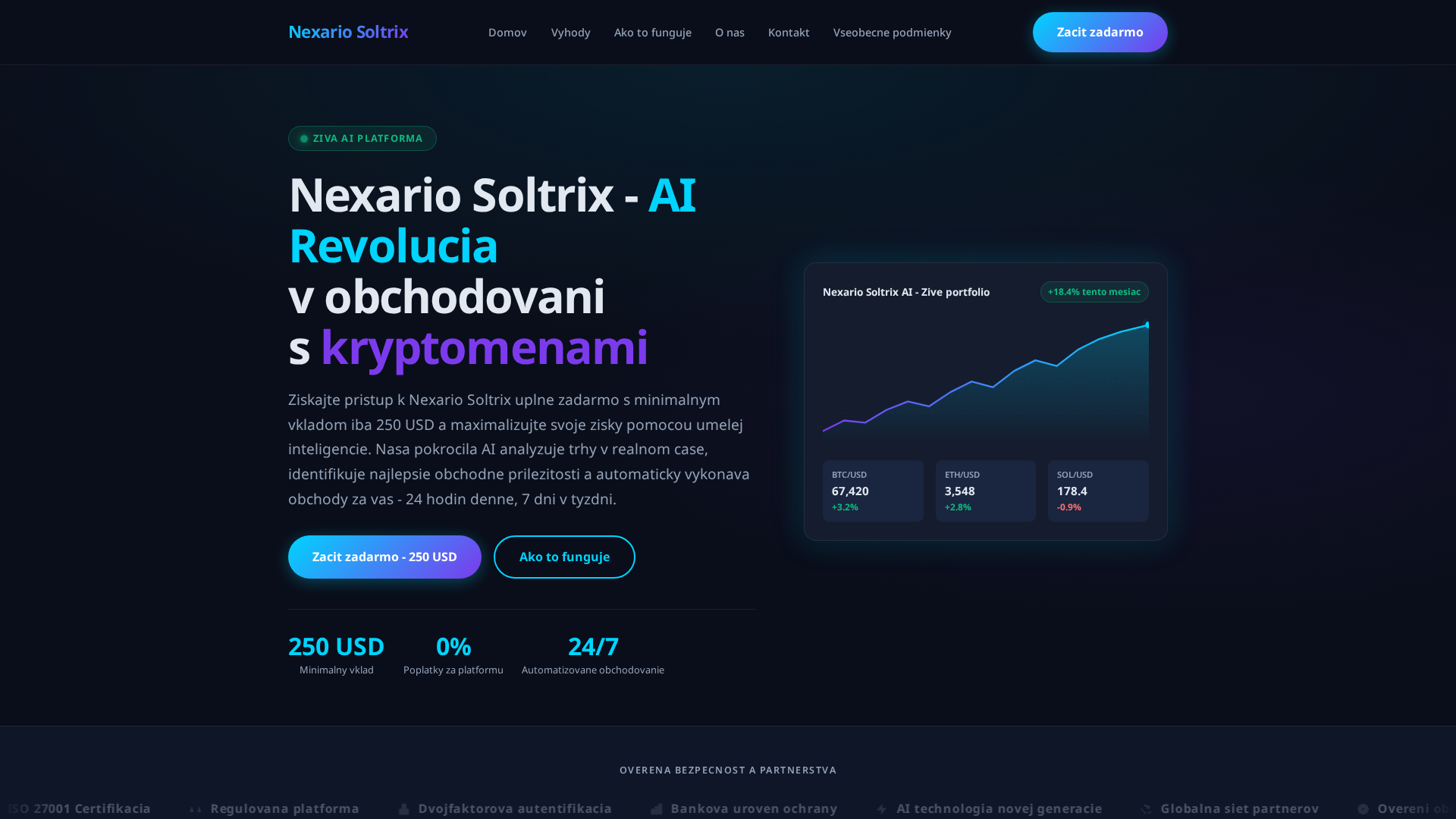 Screenshot of nexariosoltrix-official.com