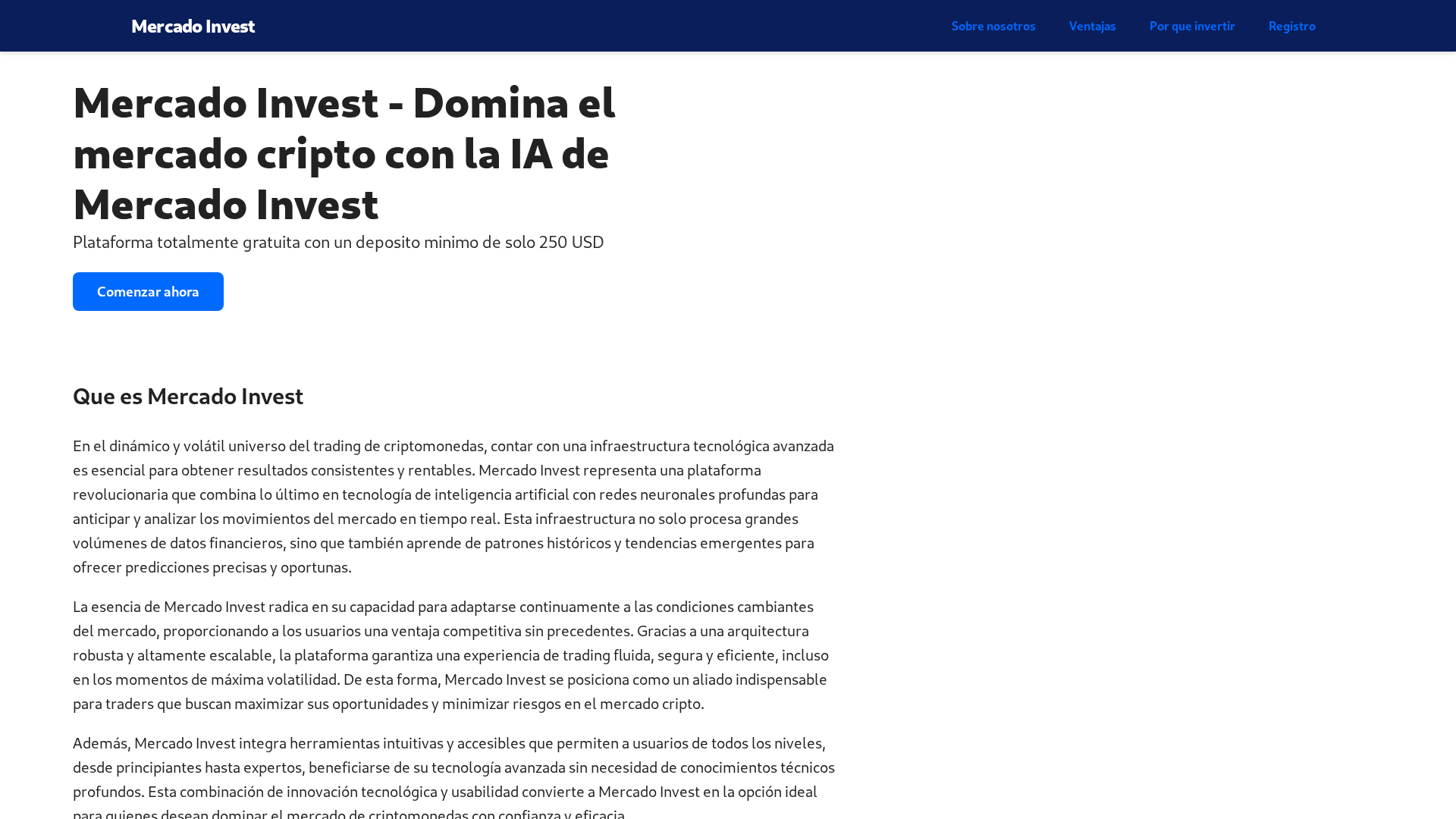 Screenshot of mercadoinvest-official.com