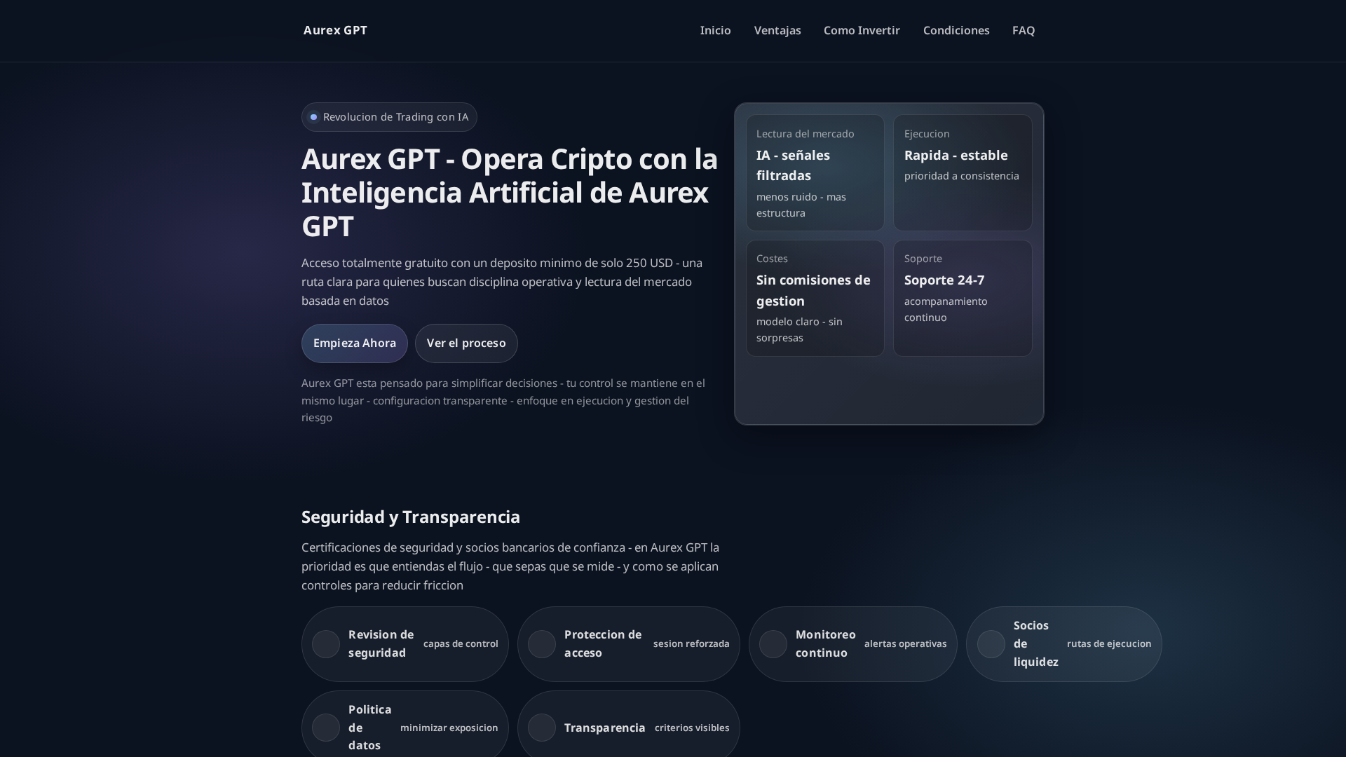 Screenshot of aurexgpt.com