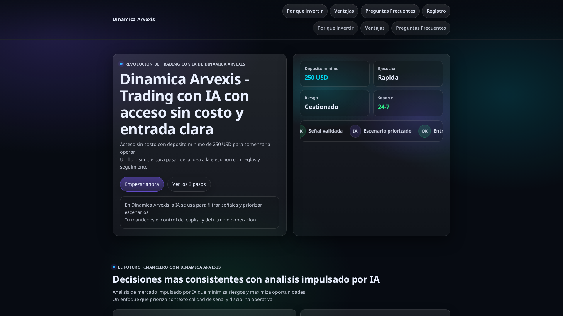 Screenshot of dinamicaarvexis-official.com