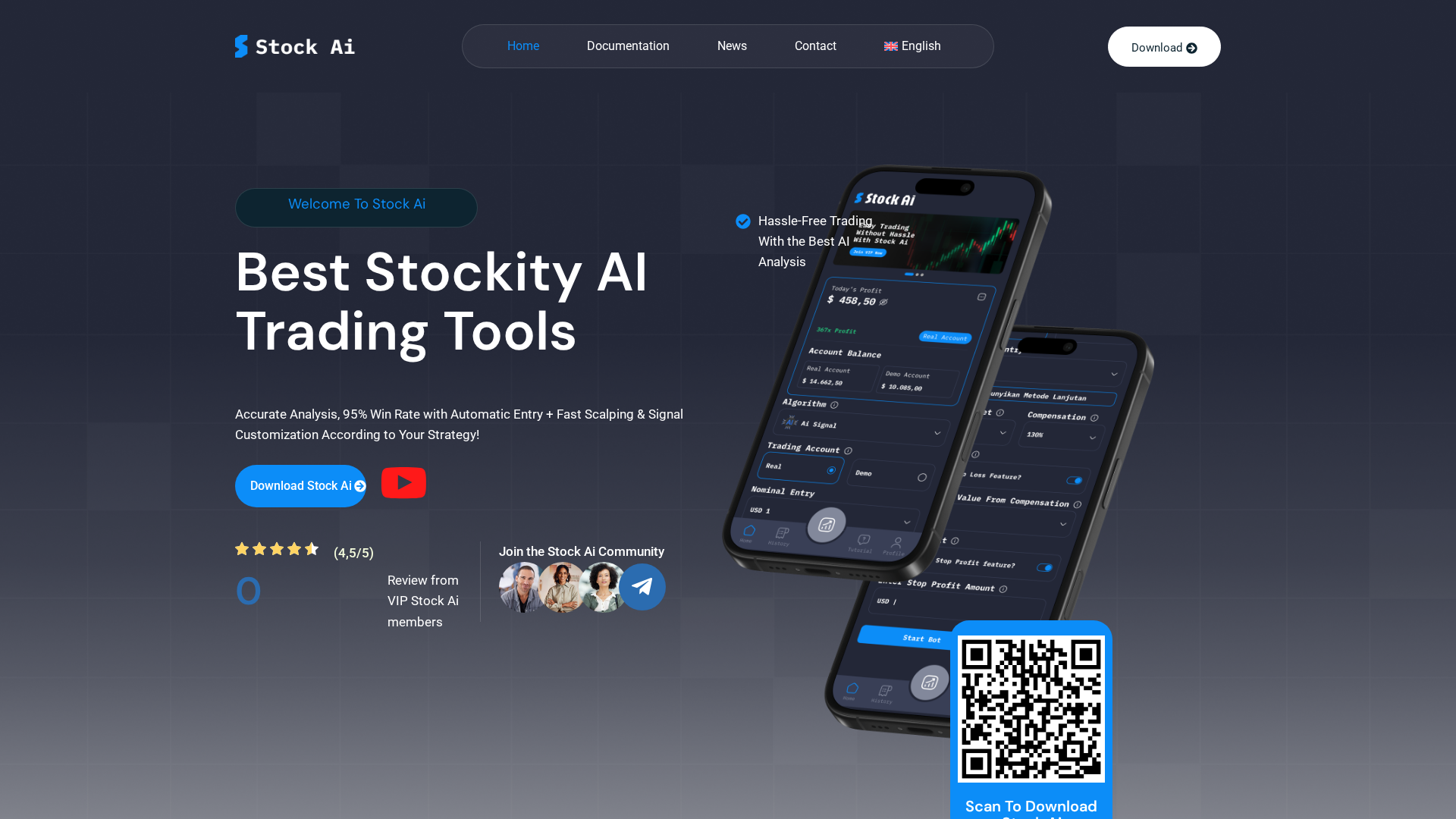 Screenshot of stockai.bot