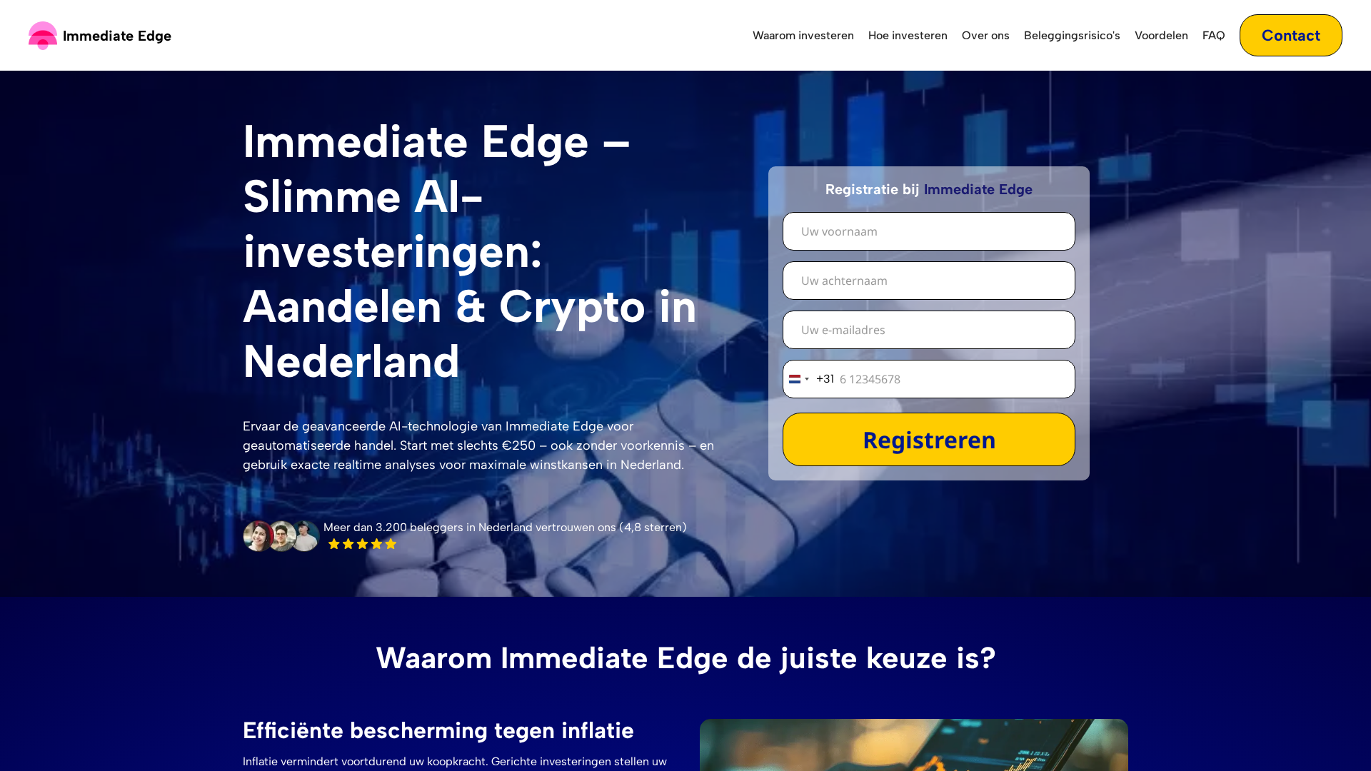 Screenshot of immediateedge-nl.com