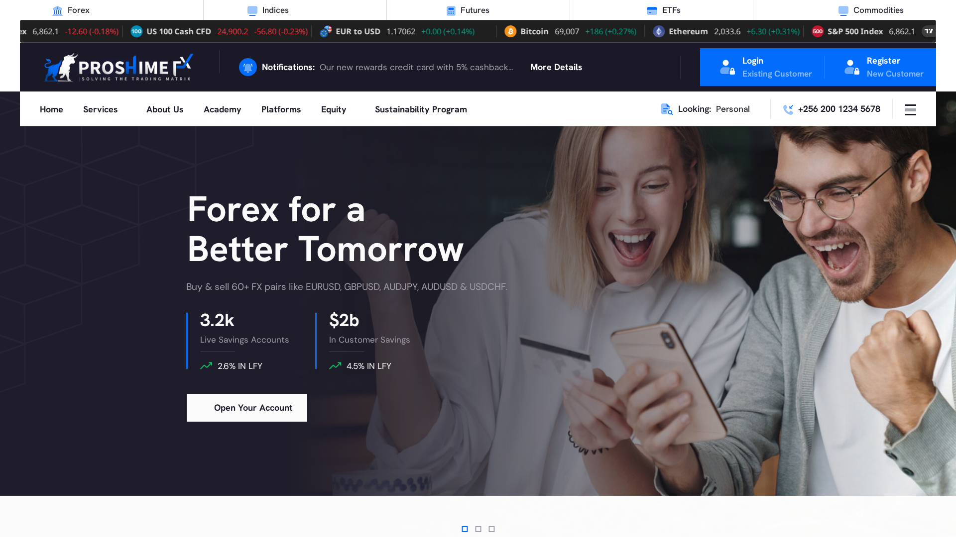 Screenshot of proshimeventures.com