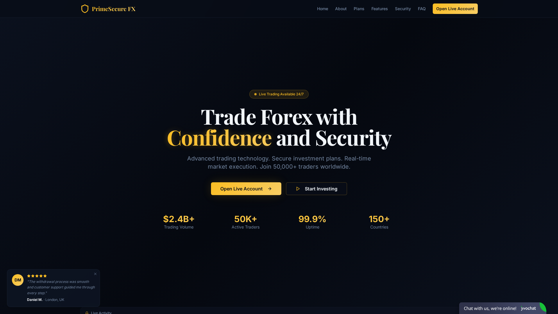 Screenshot of primenexustx.online