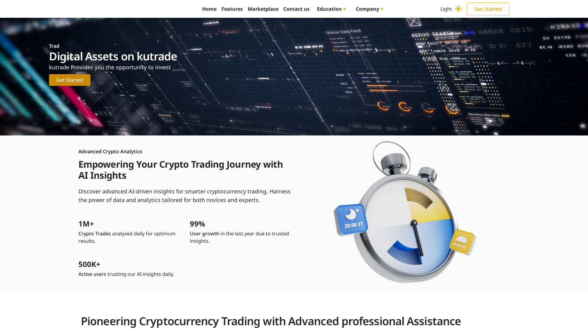 Screenshot of kutrade.net