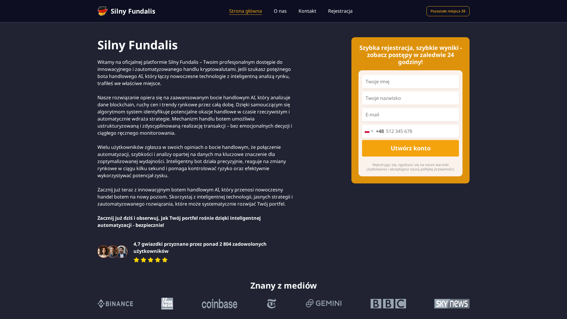 Screenshot of silny-fundalis.net