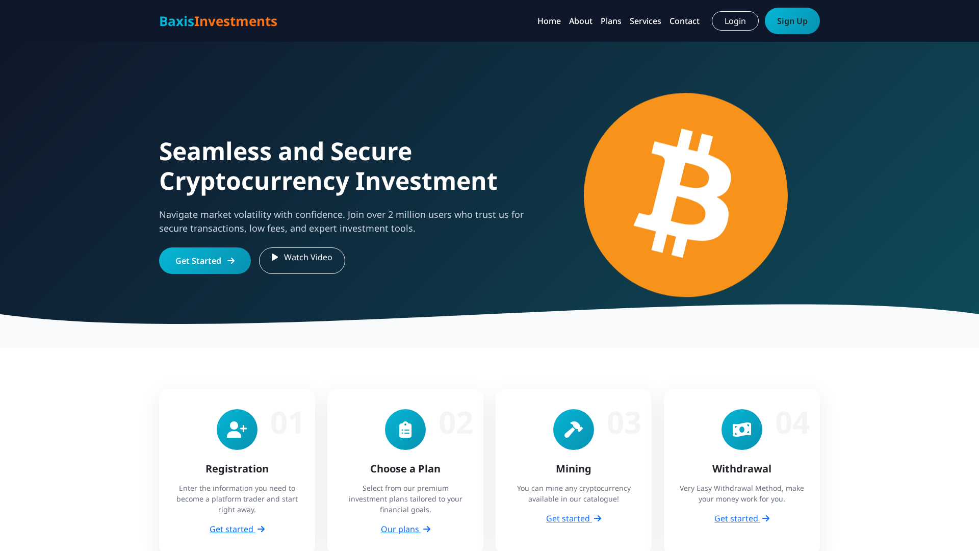 Screenshot of baxisinvestments.com
