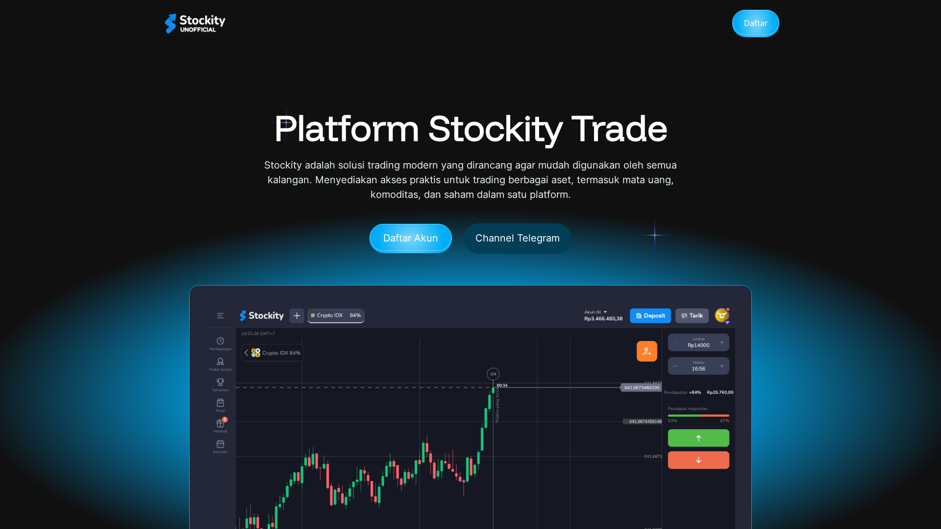 Screenshot of stockitytrade.com