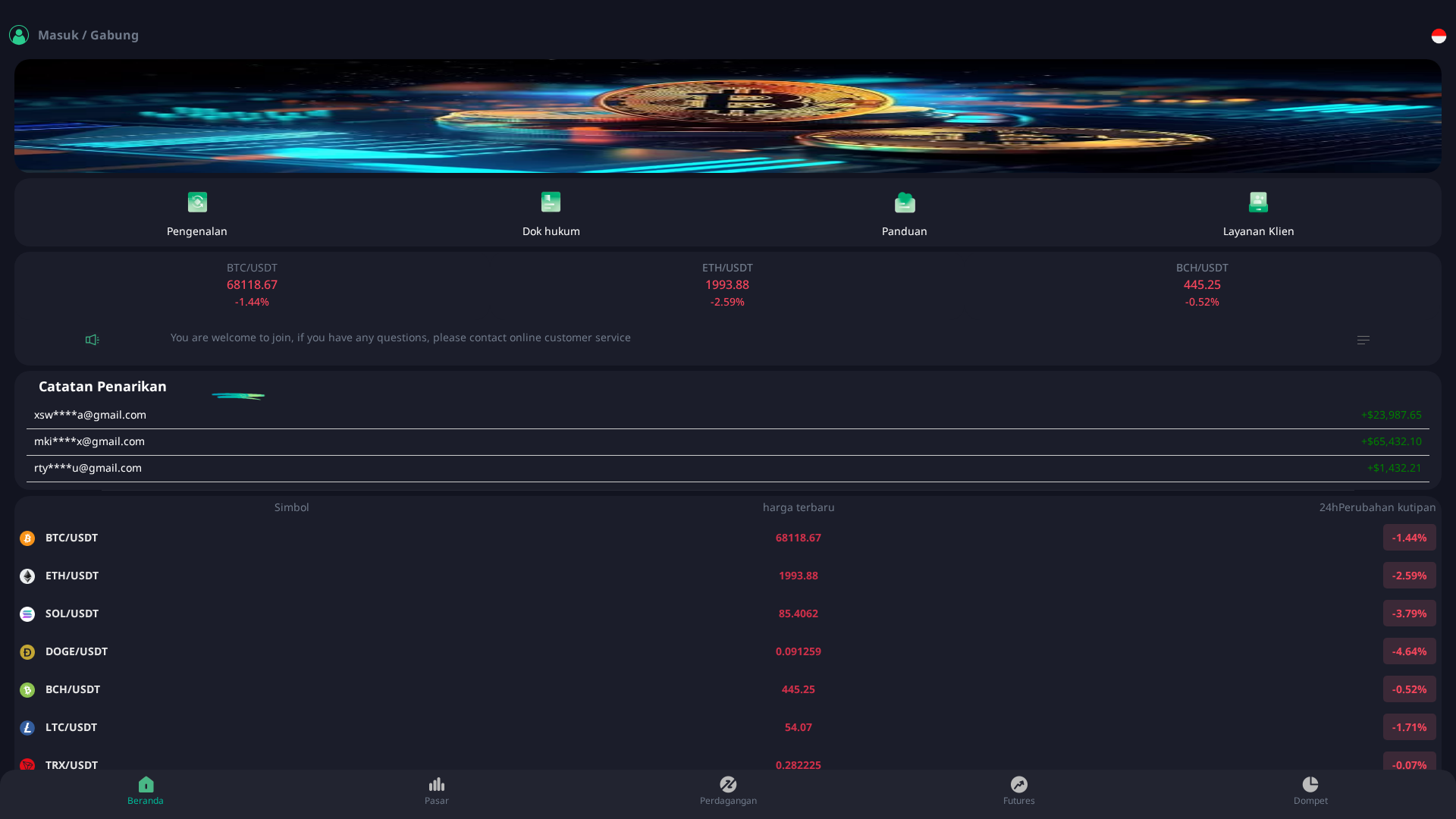 Screenshot of idnbtc.shop
