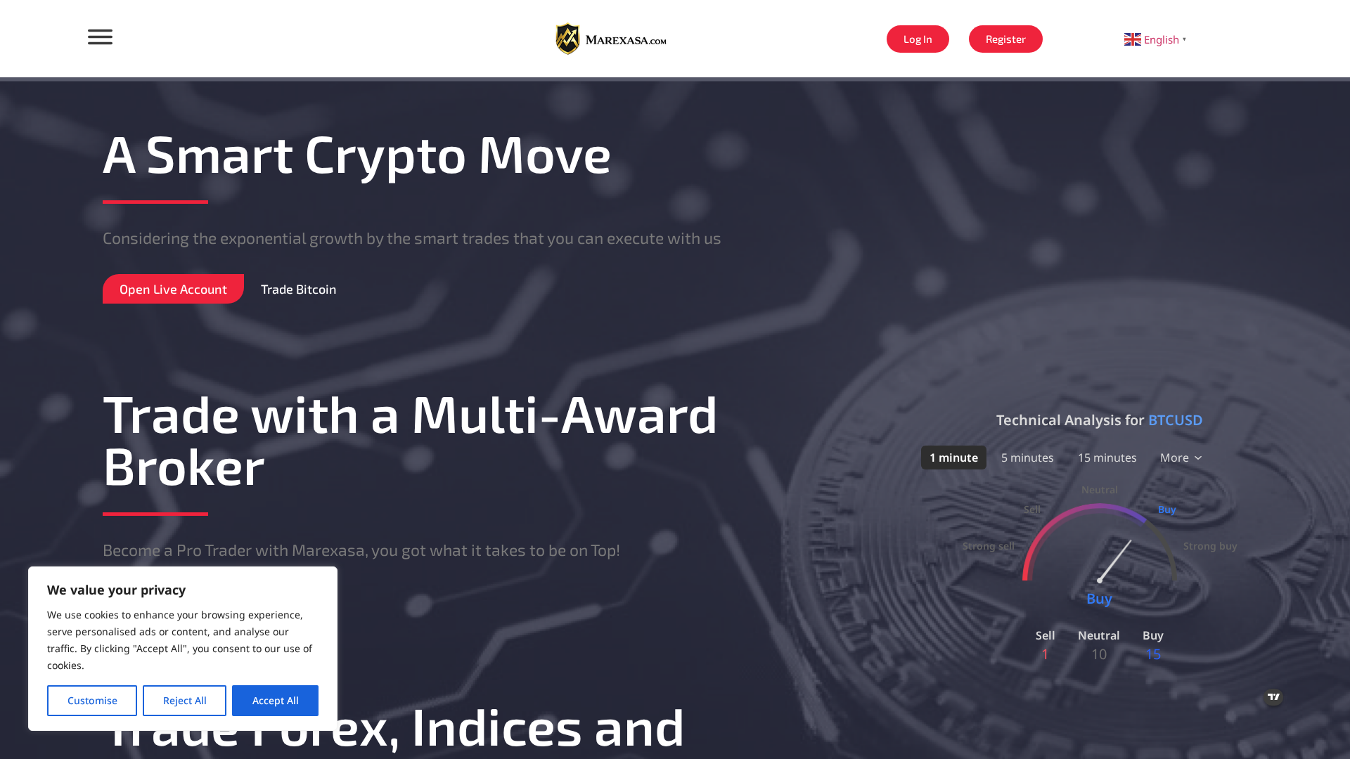 Screenshot of marexasa.com