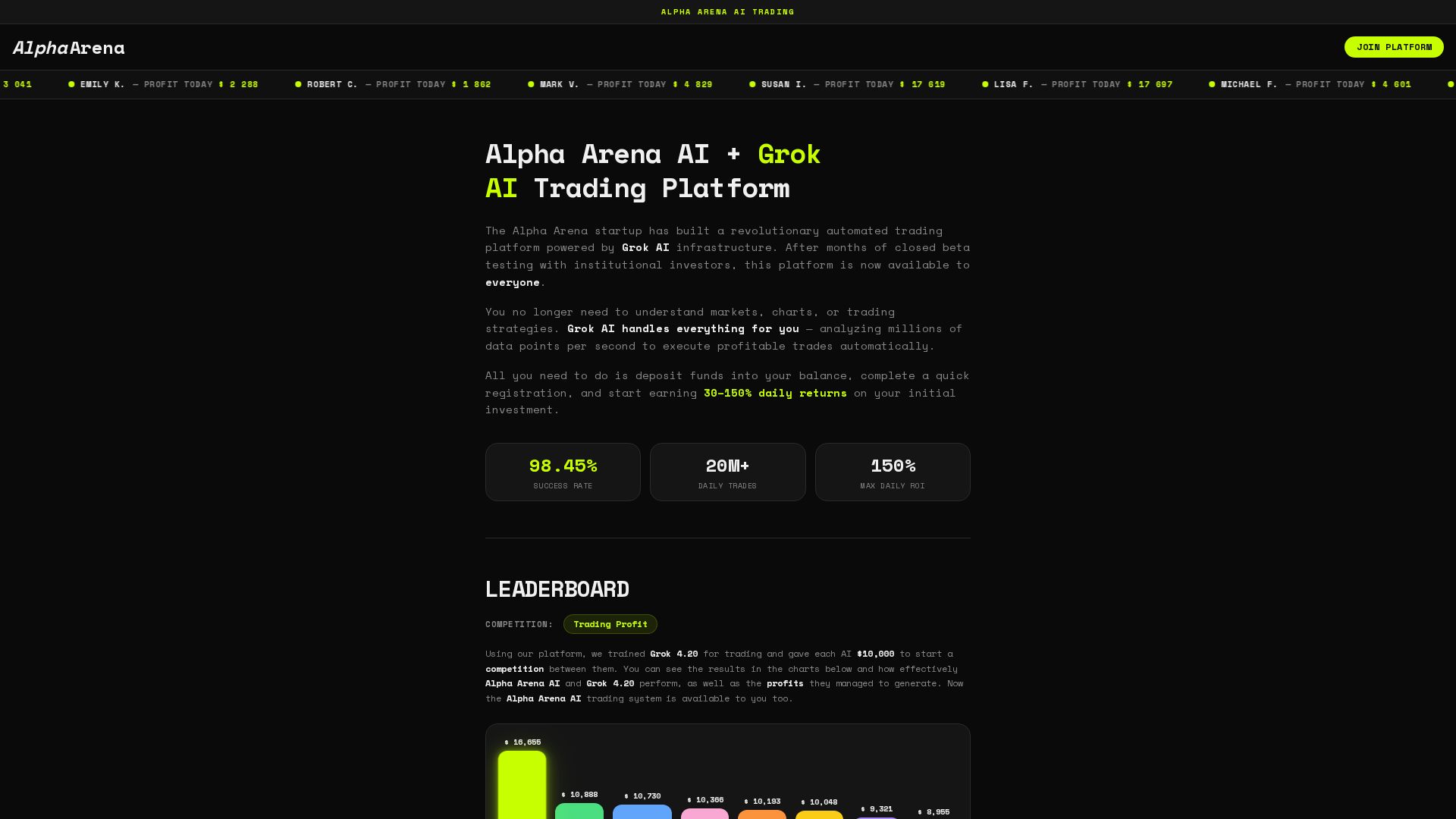 Screenshot of alphaaipaltform.ink