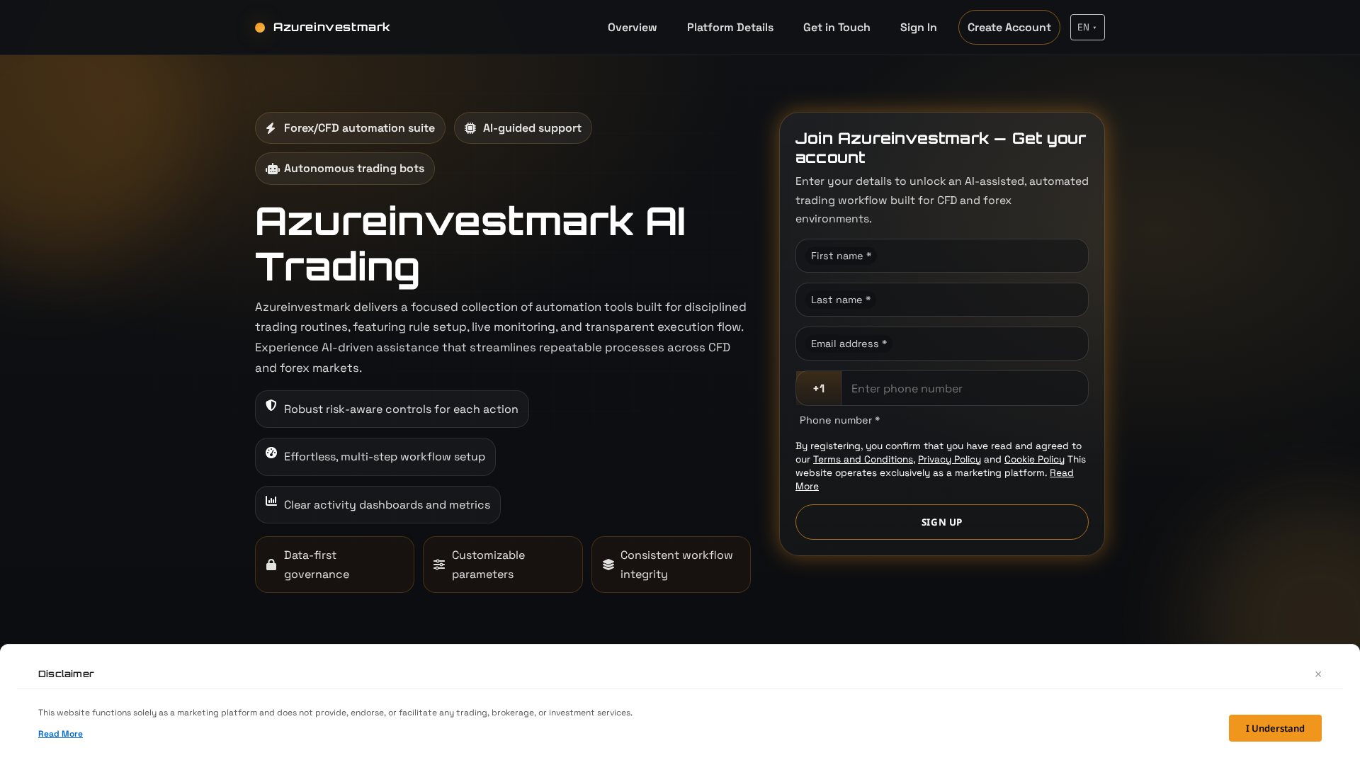 Screenshot of azureinvestmarksoftware.icu