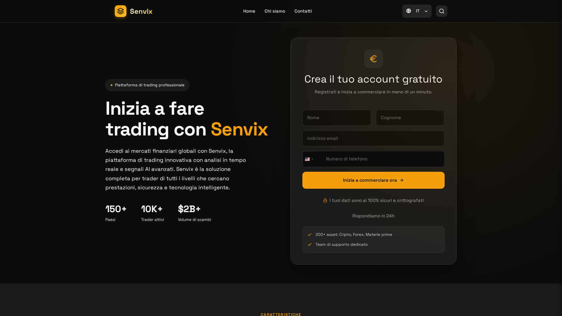 Screenshot of senvix-app-ai.com