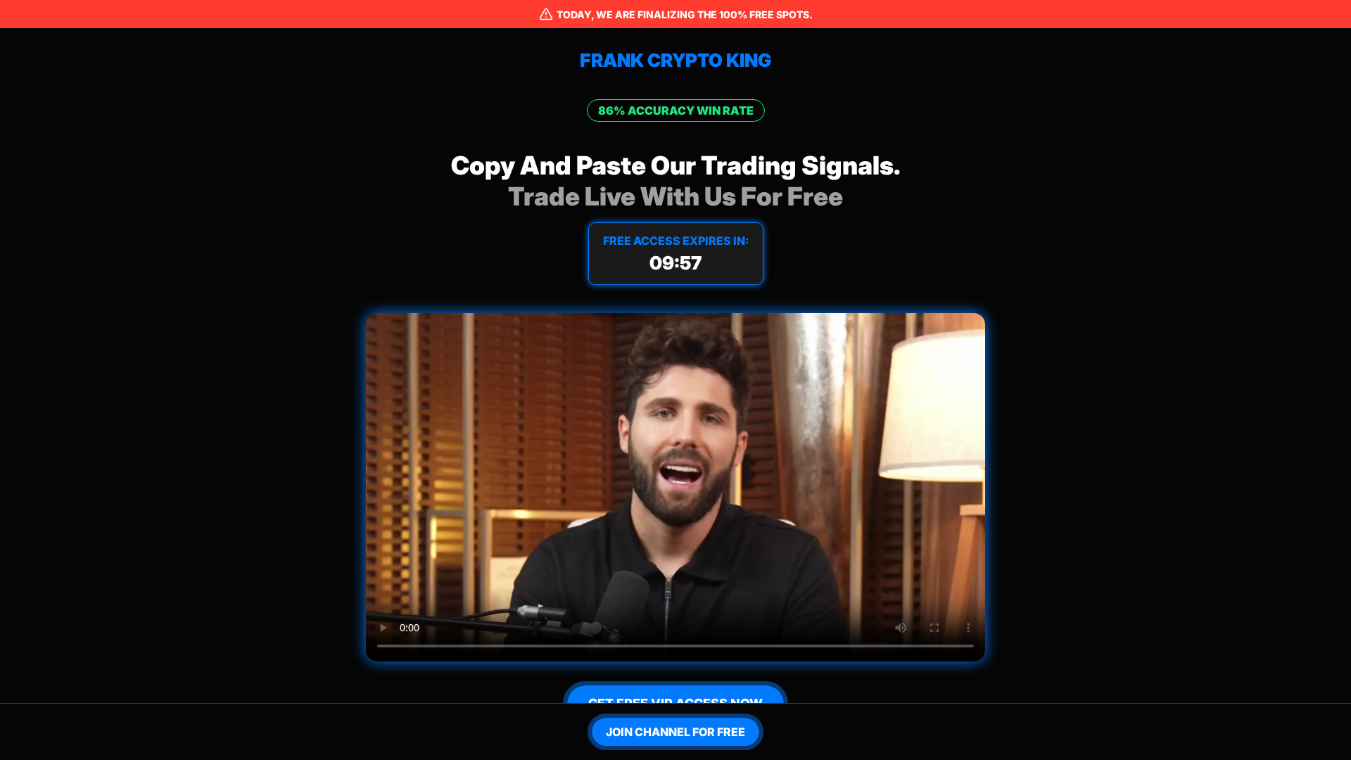 Screenshot of franktrade.xyz