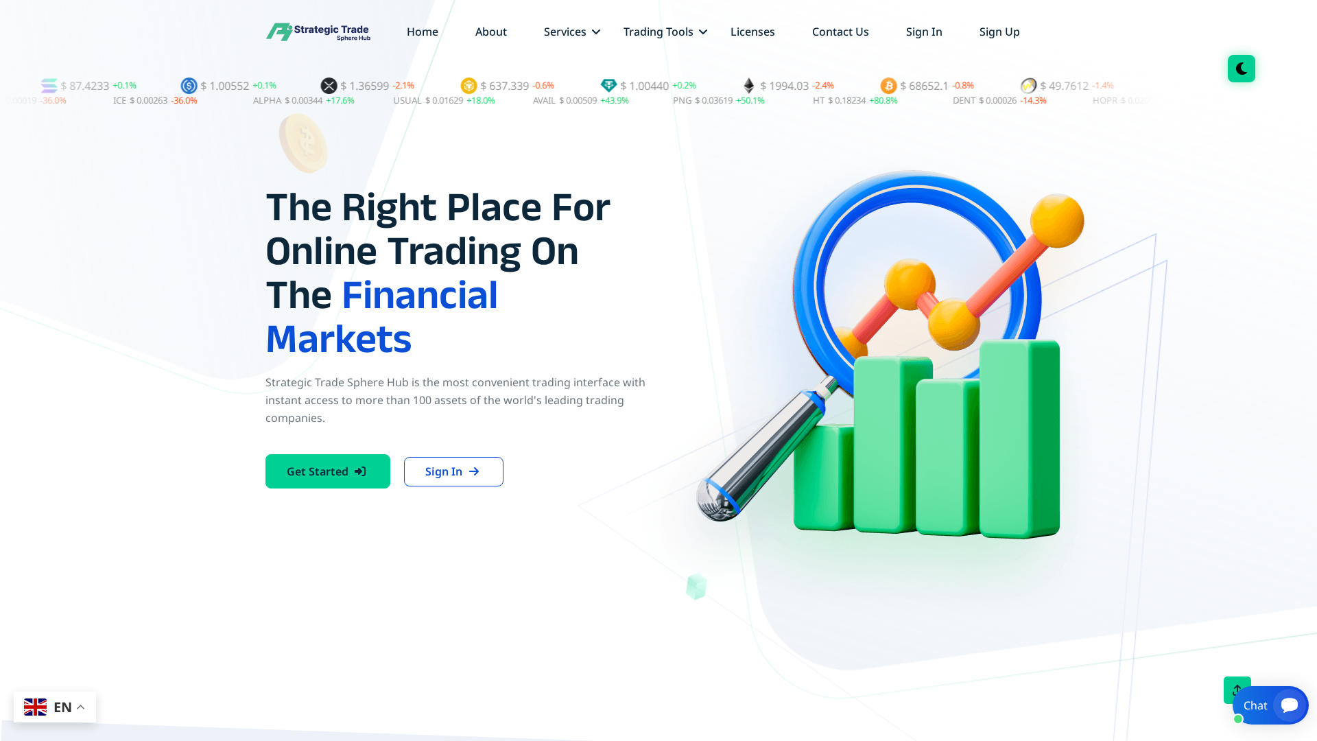 Screenshot of strategictradespherehubs.com