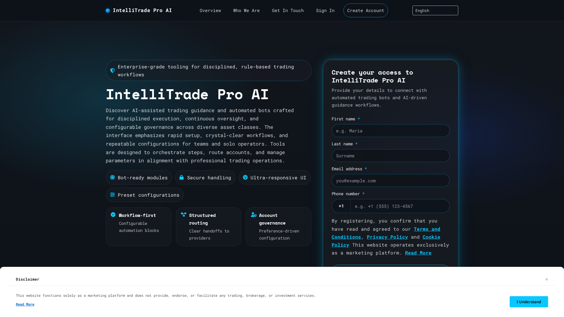 Screenshot of intellariotradeproapptech.icu