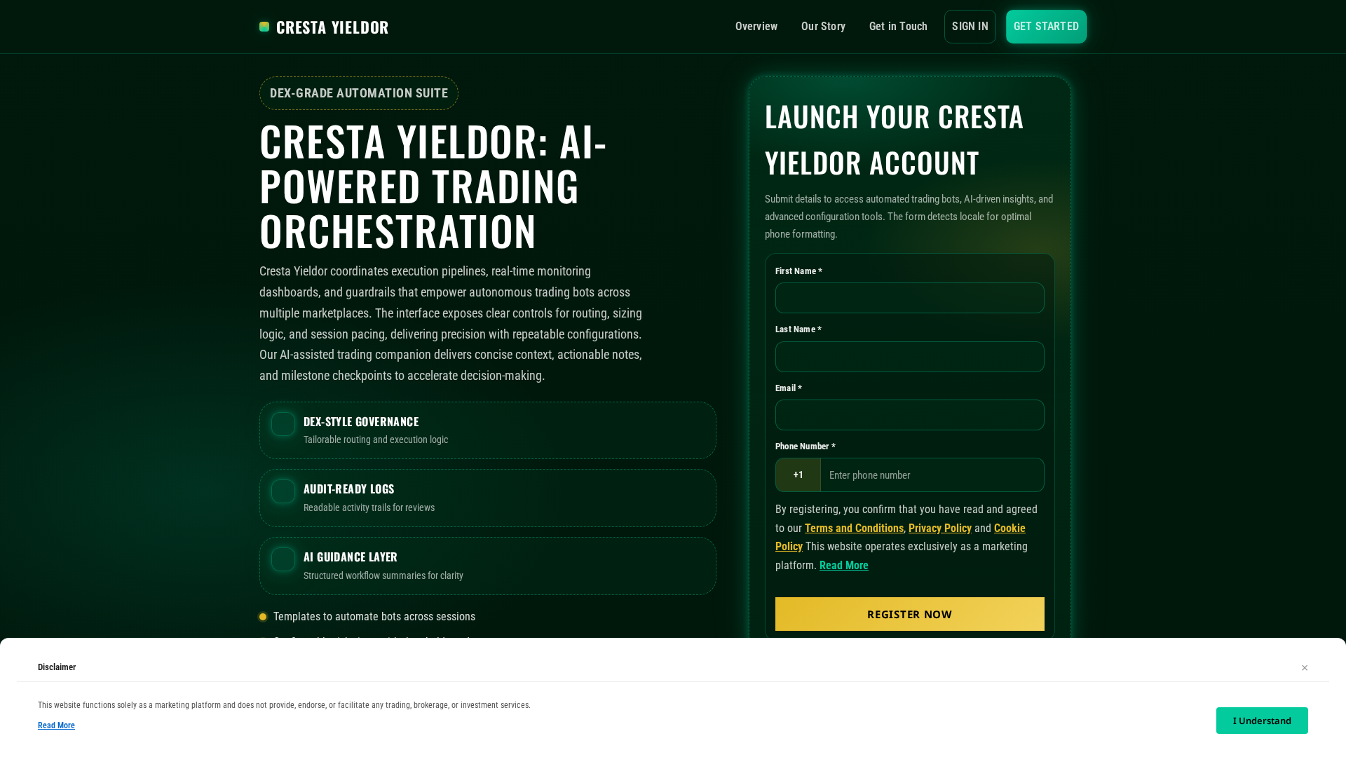 Screenshot of cresta-yieldor-software.icu