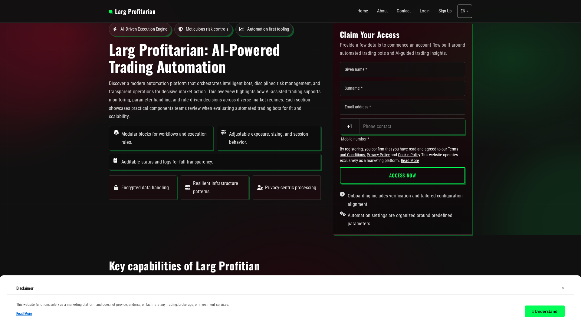 Screenshot of larg-profitarian-tech.icu