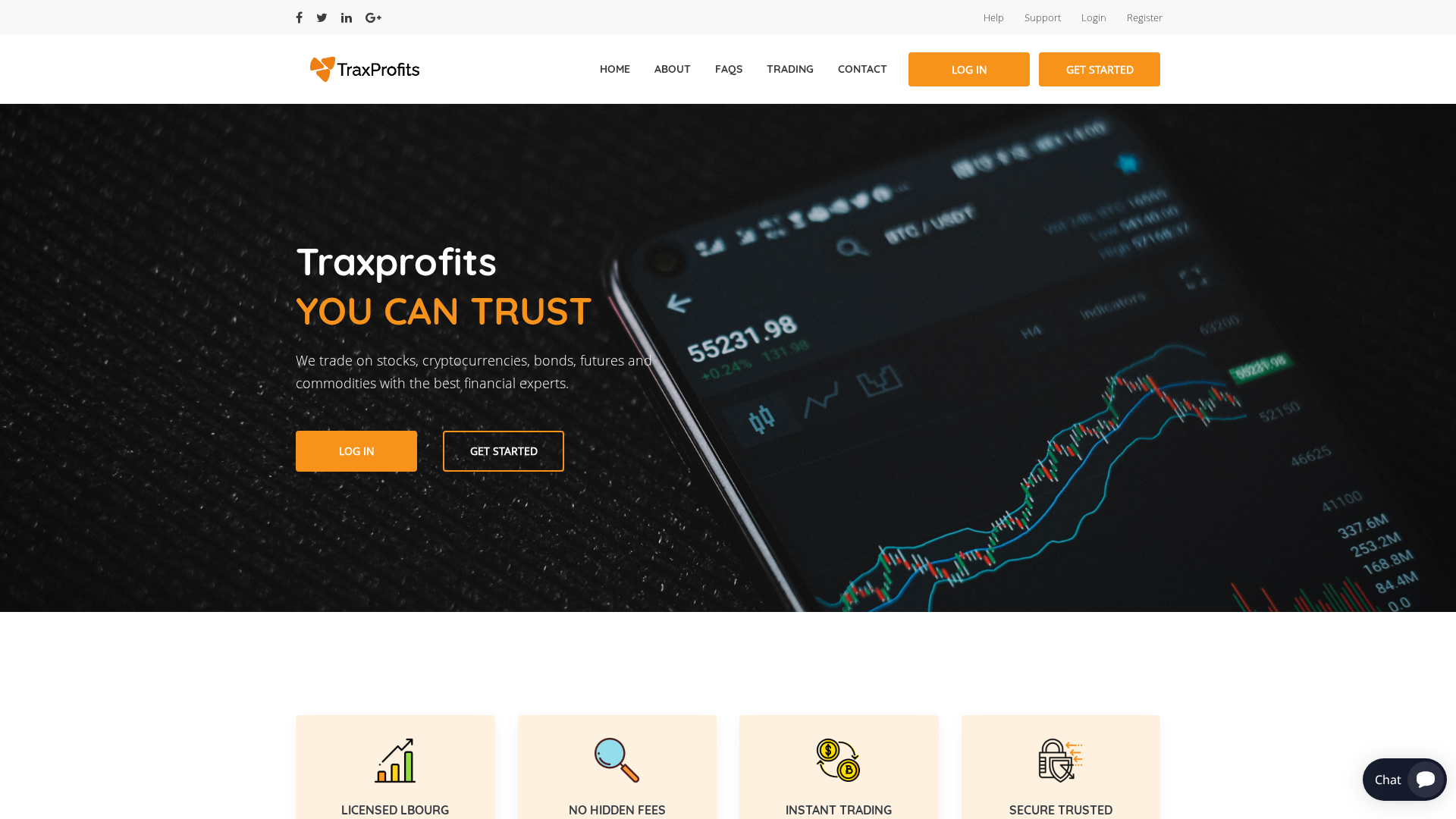 Screenshot of traxprofits.org