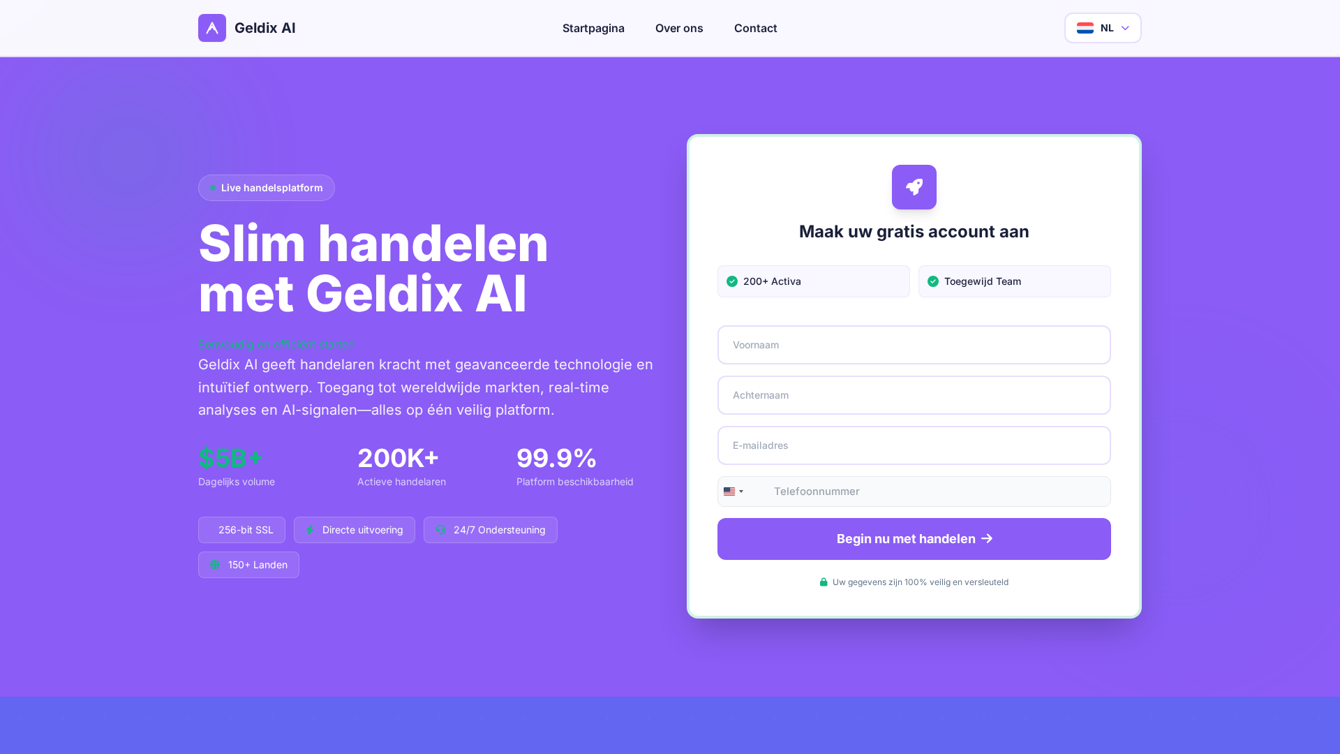 Screenshot of geldix-ai-ai.com
