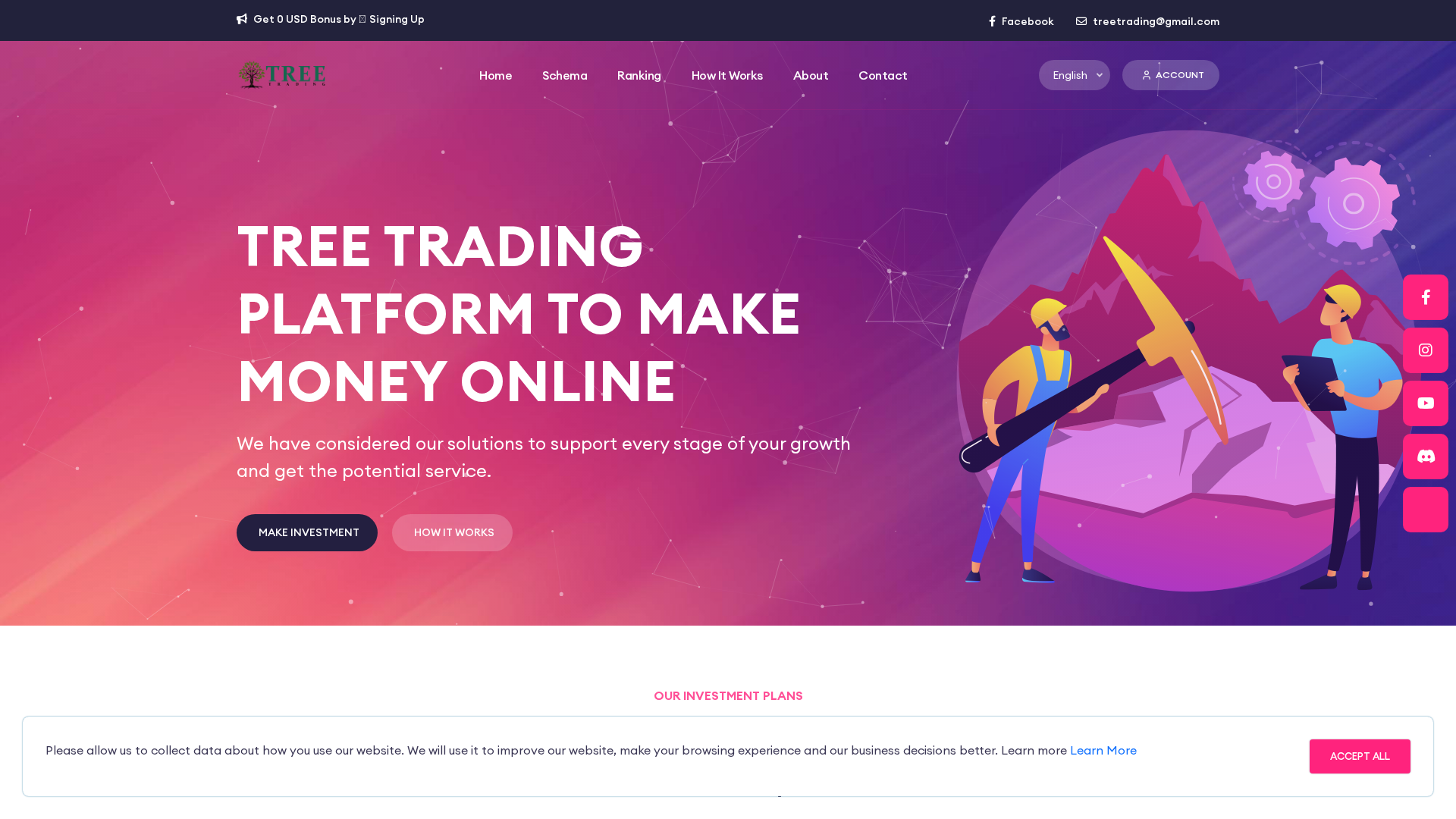 Screenshot of tree-trading.com