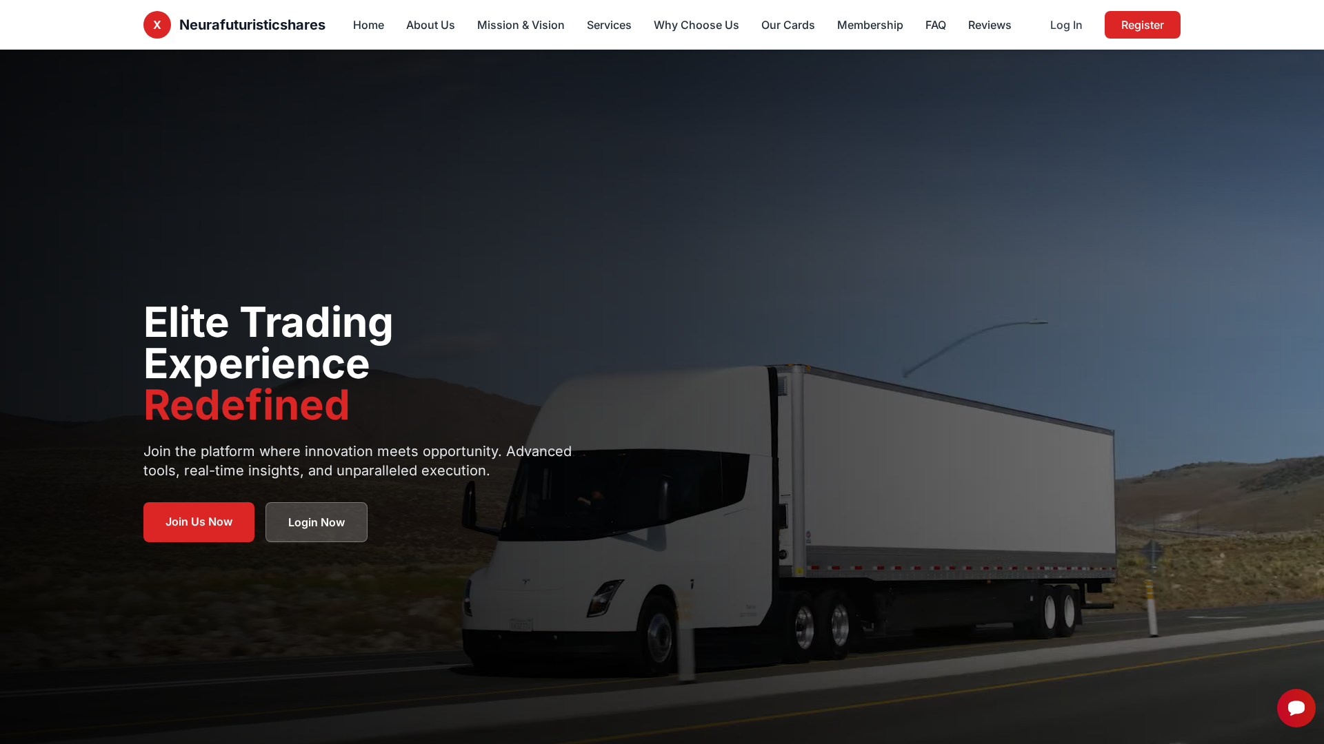 Screenshot of neurafuturisticshares.com