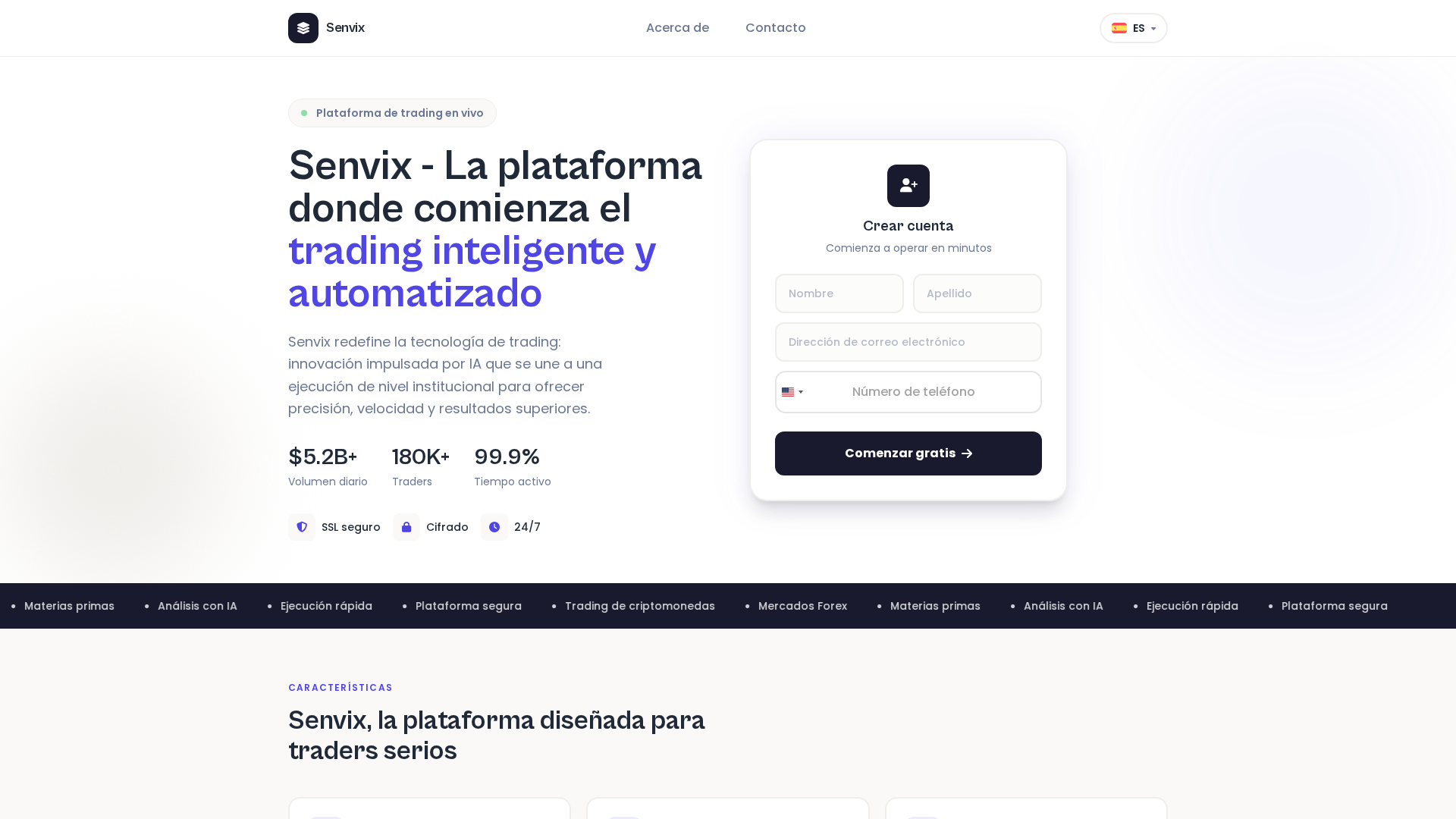 Screenshot of senvix-ai-es.com