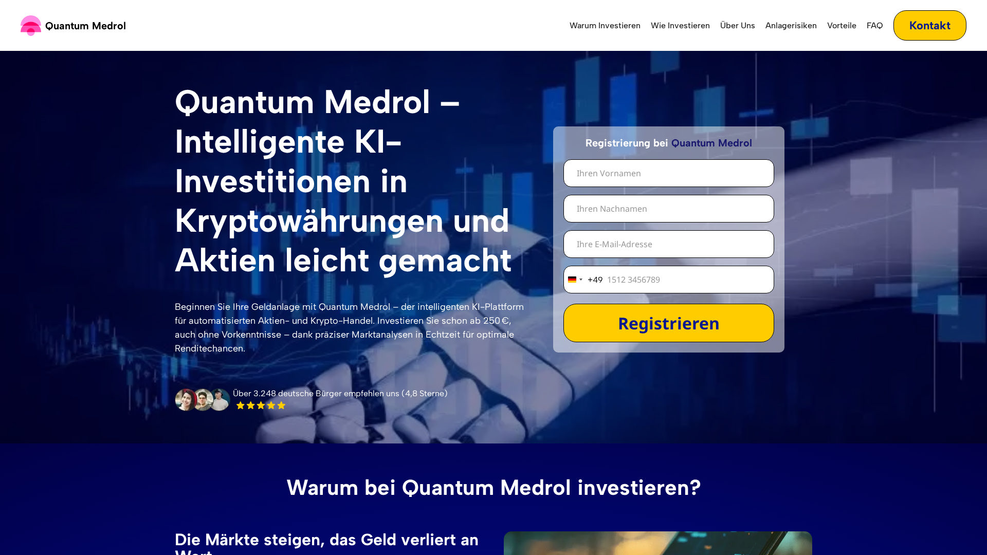 Screenshot of quantummedrolai.com