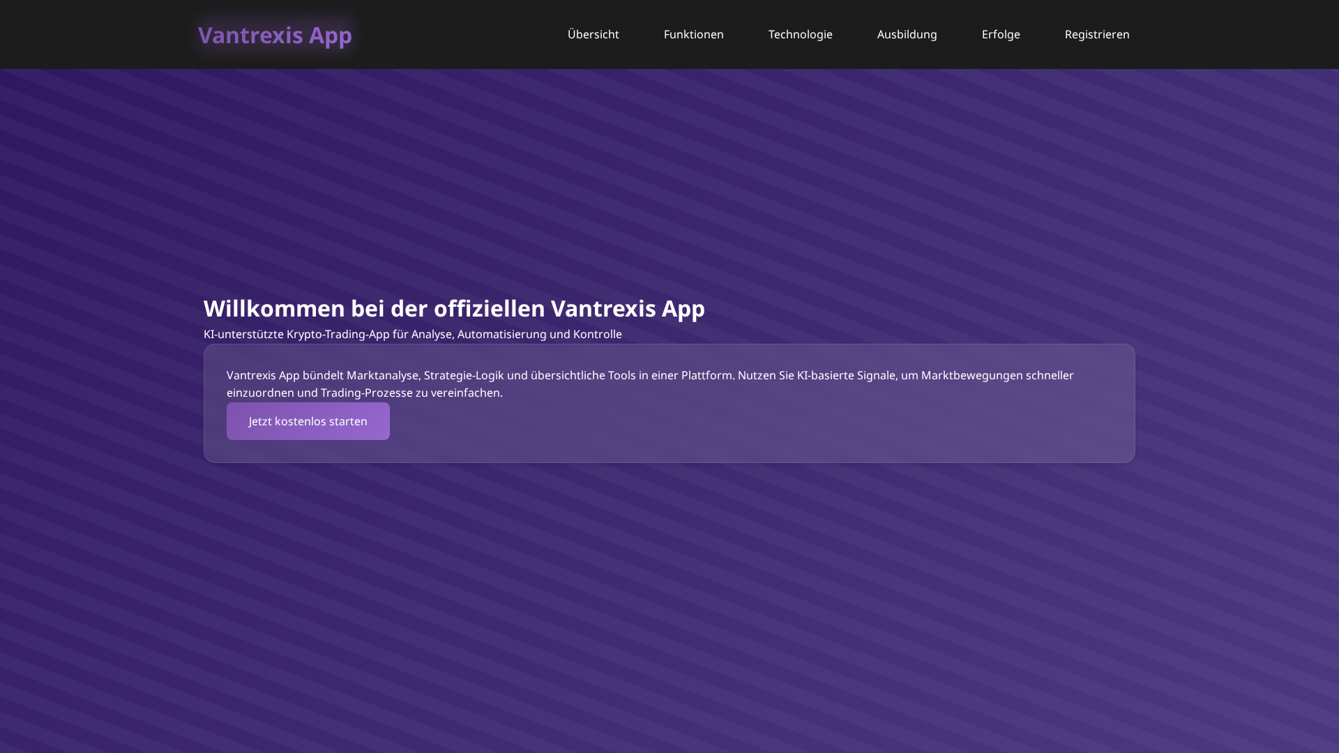 Screenshot of vantrexisapp.art