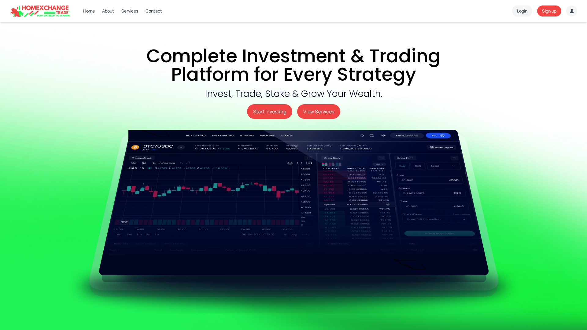 Screenshot of homexchangetrade.com