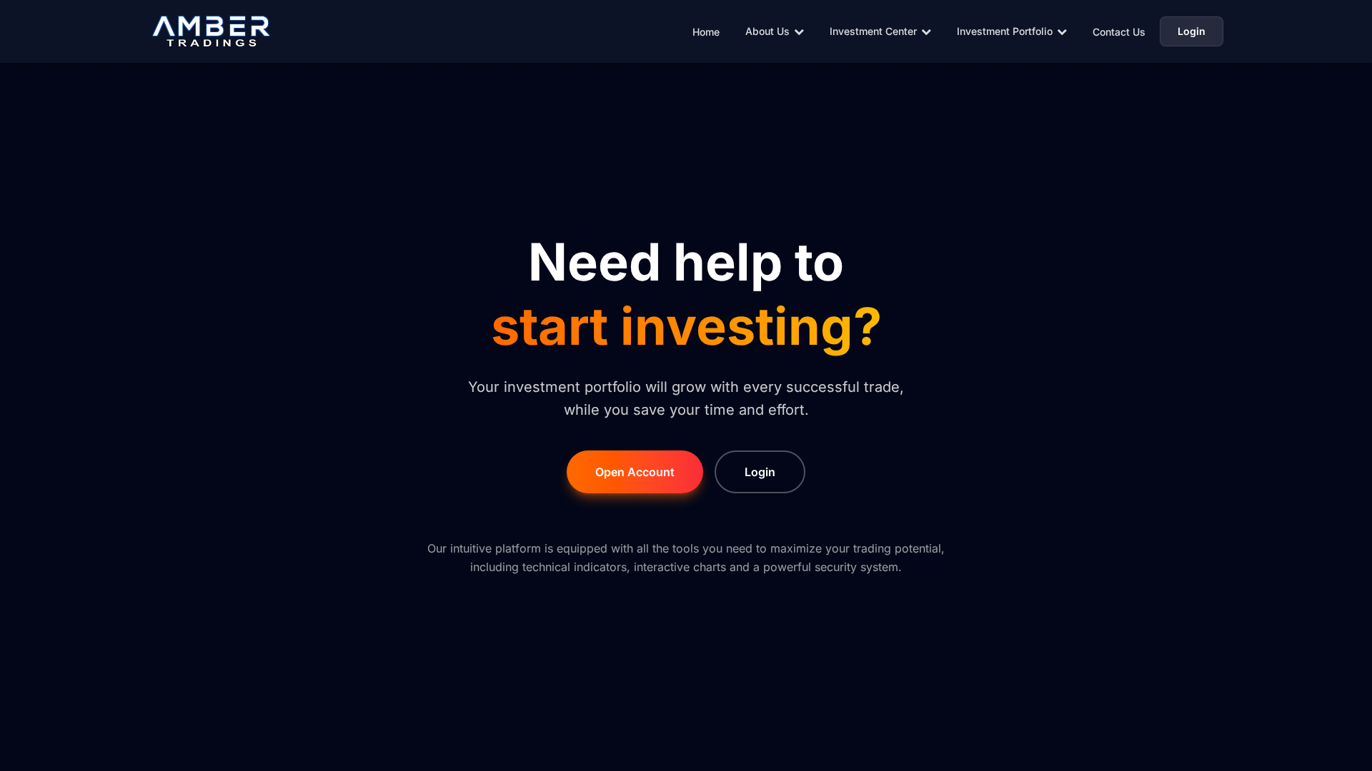 Screenshot of ambertradings.org