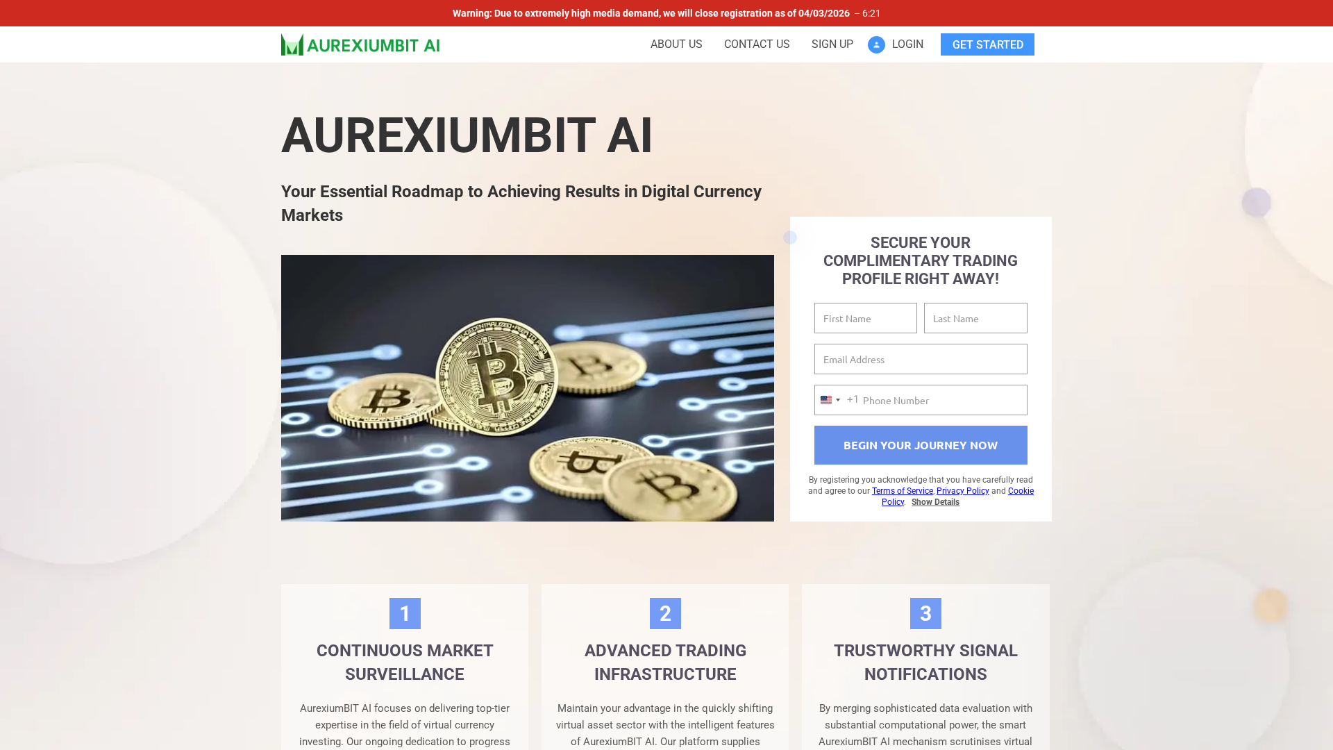 Screenshot of aurexiumbitpop.com