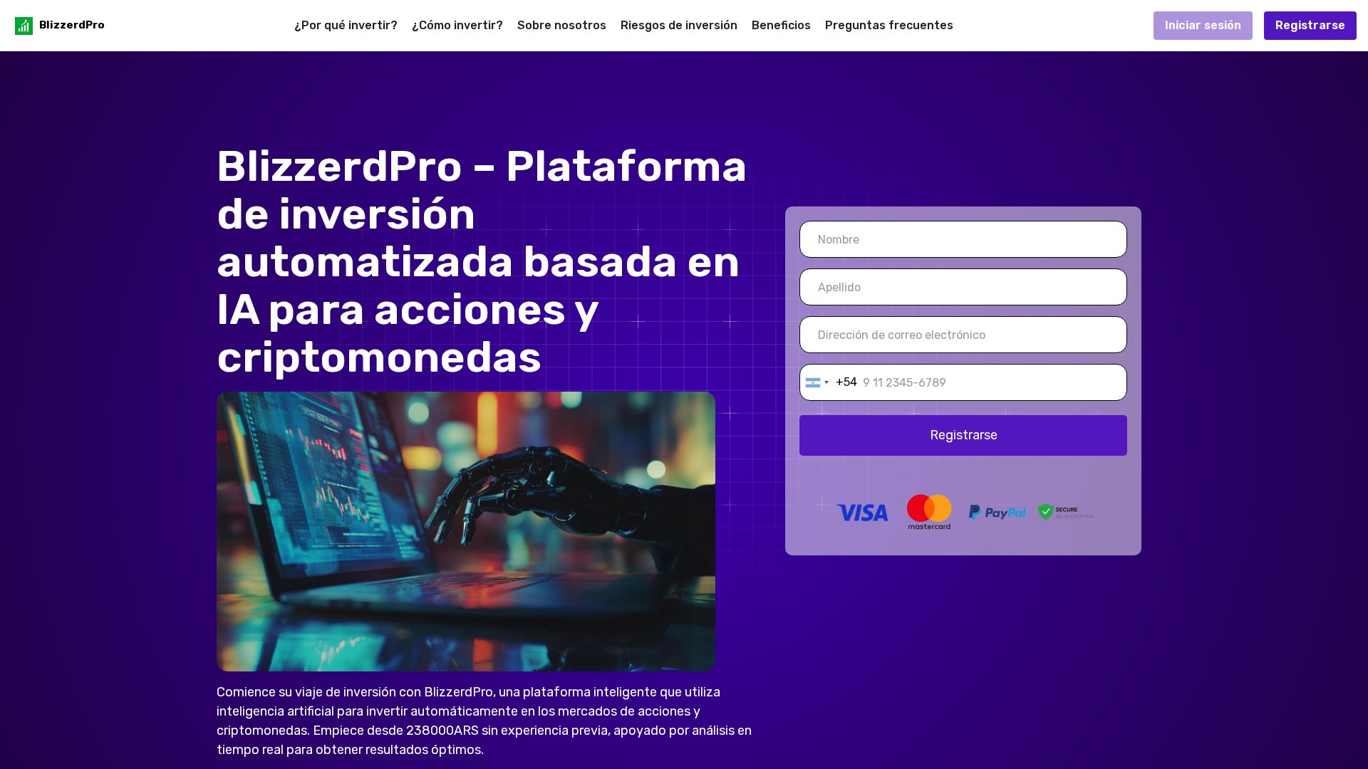 Screenshot of blizzerdpro.com