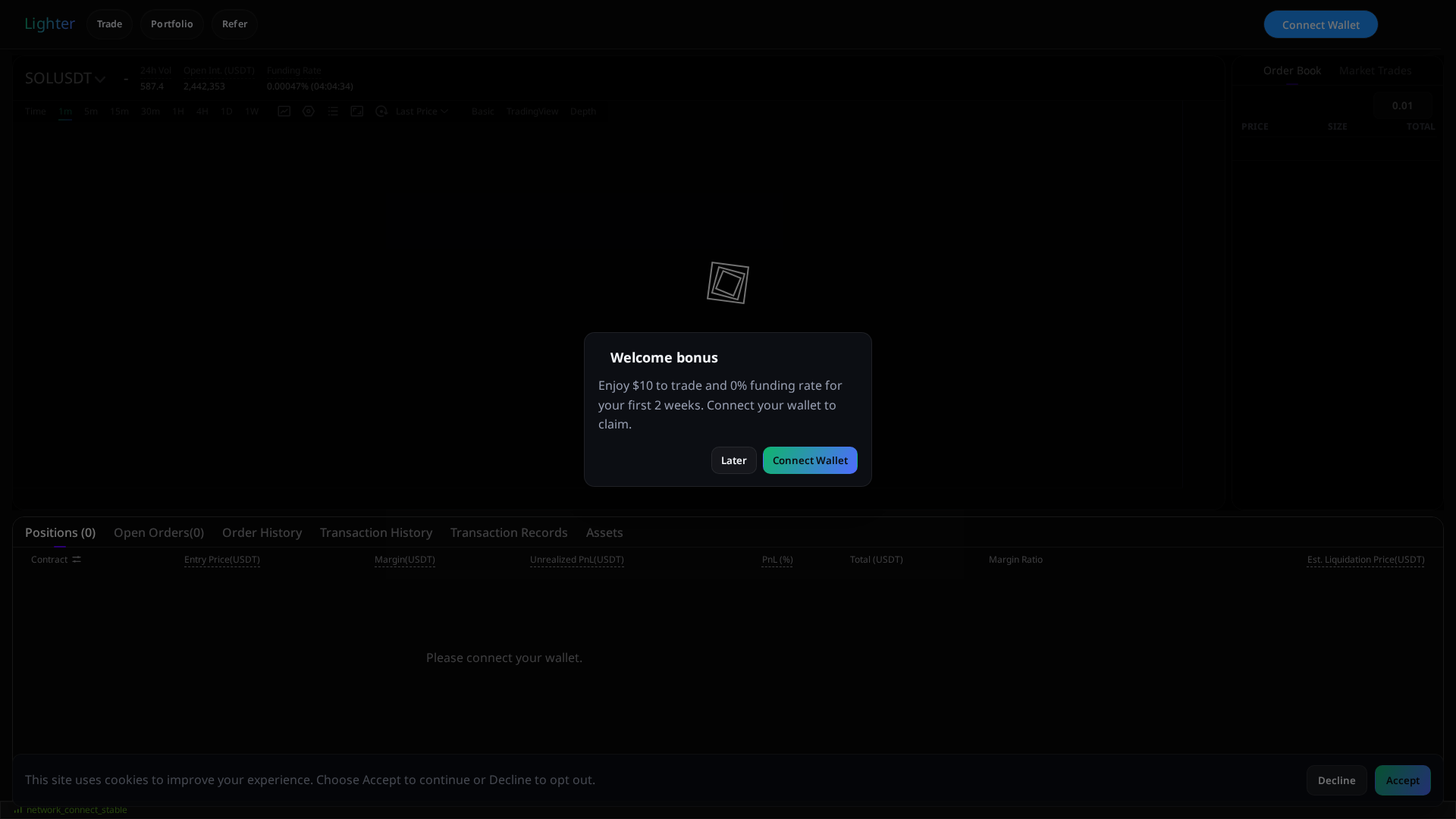 Screenshot of lightertrade.xyz
