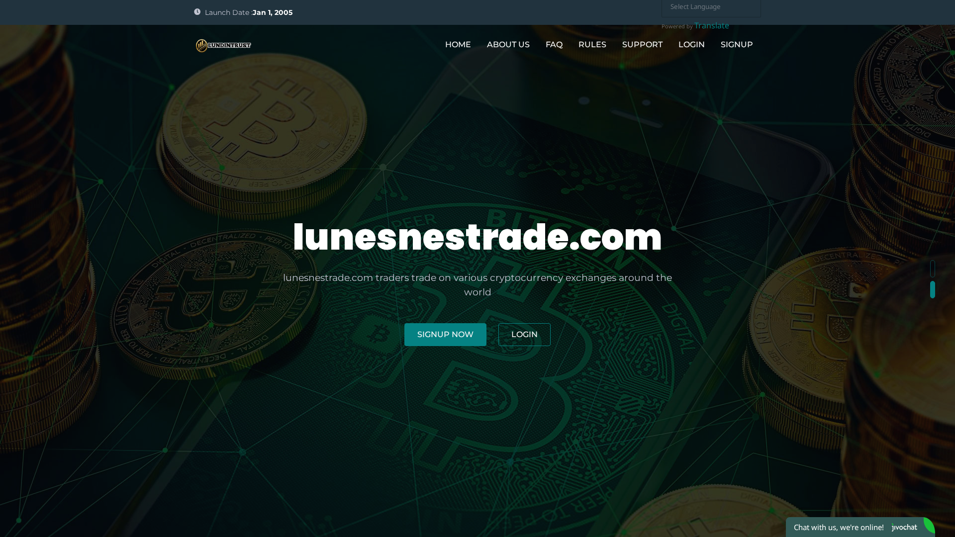 Screenshot of lunesnestrade.com