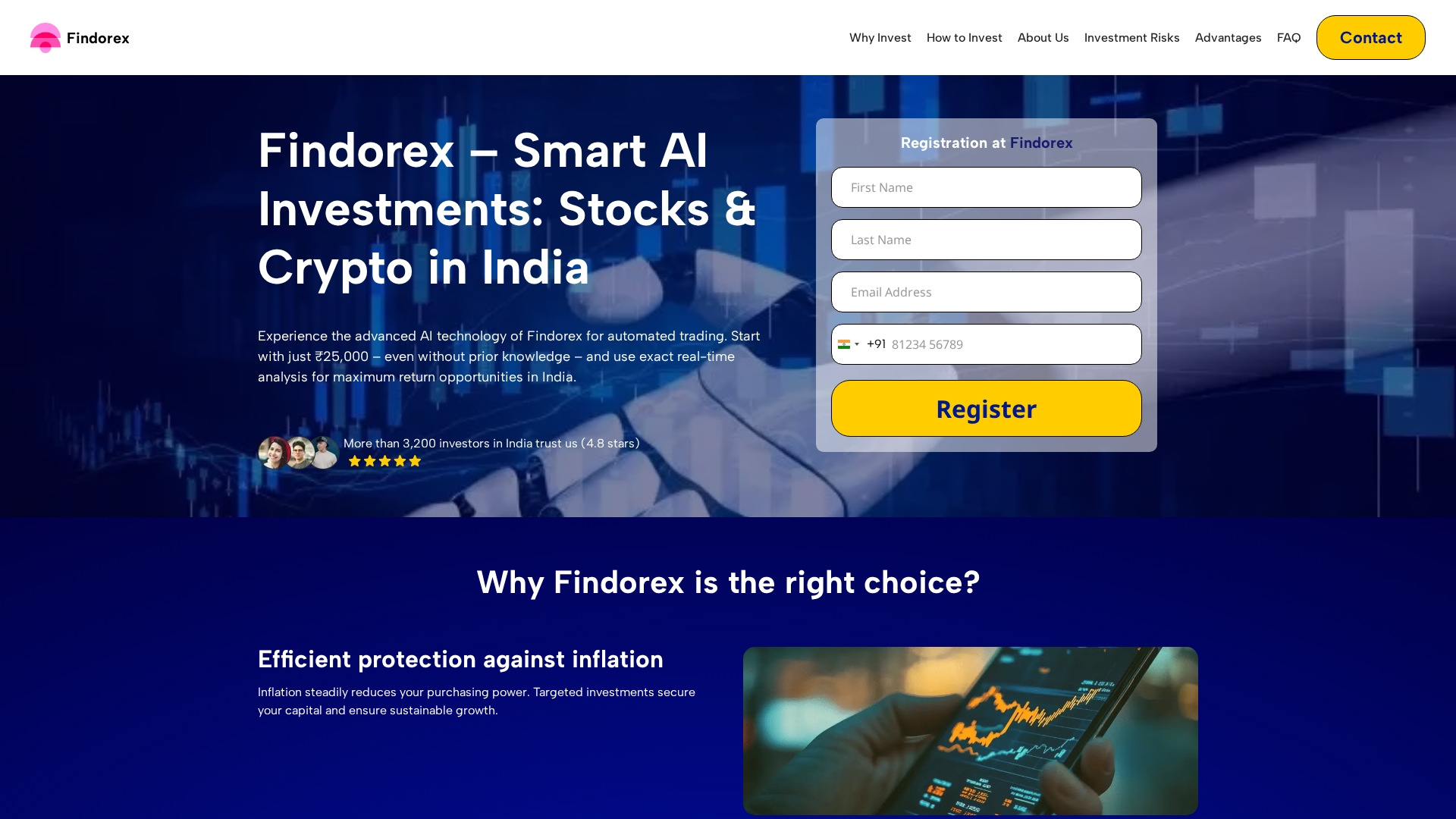 Screenshot of findorex-in.com
