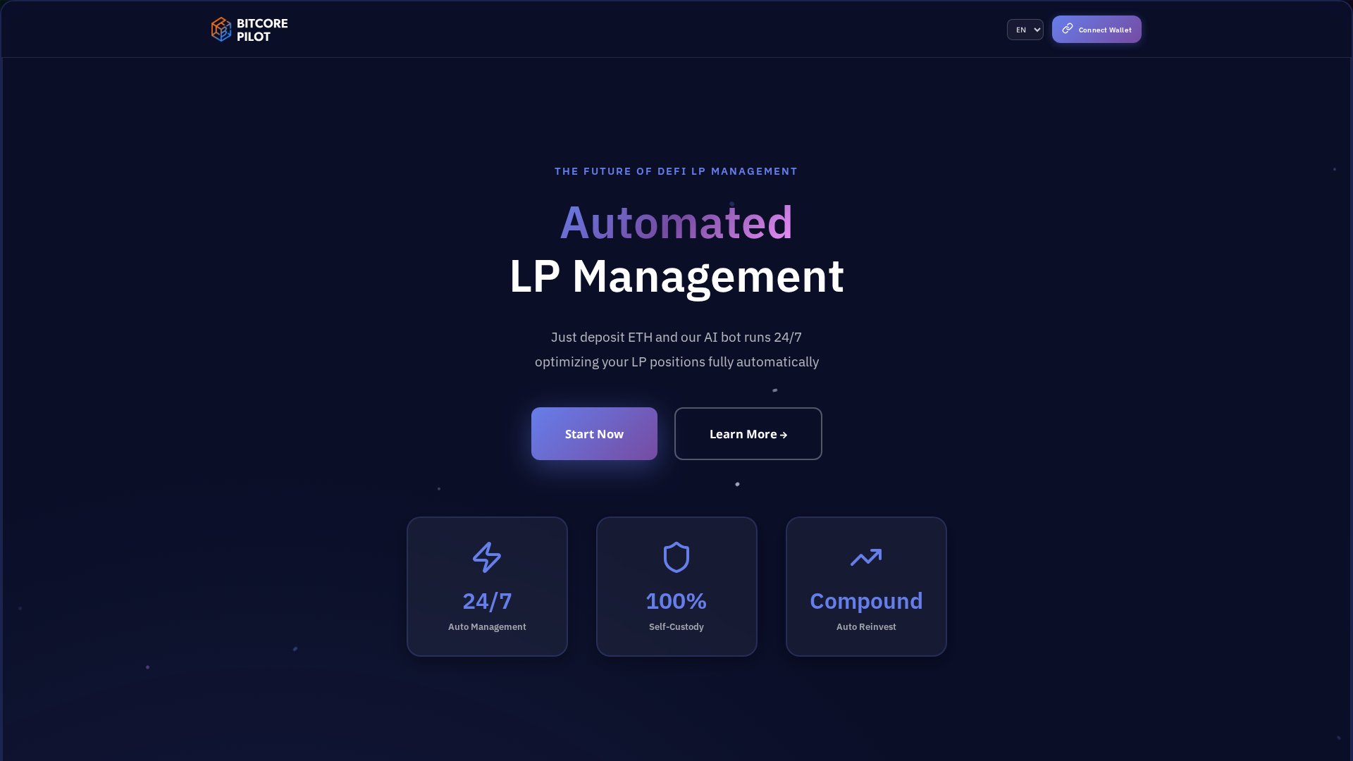 Screenshot of bitcore-pilot.com